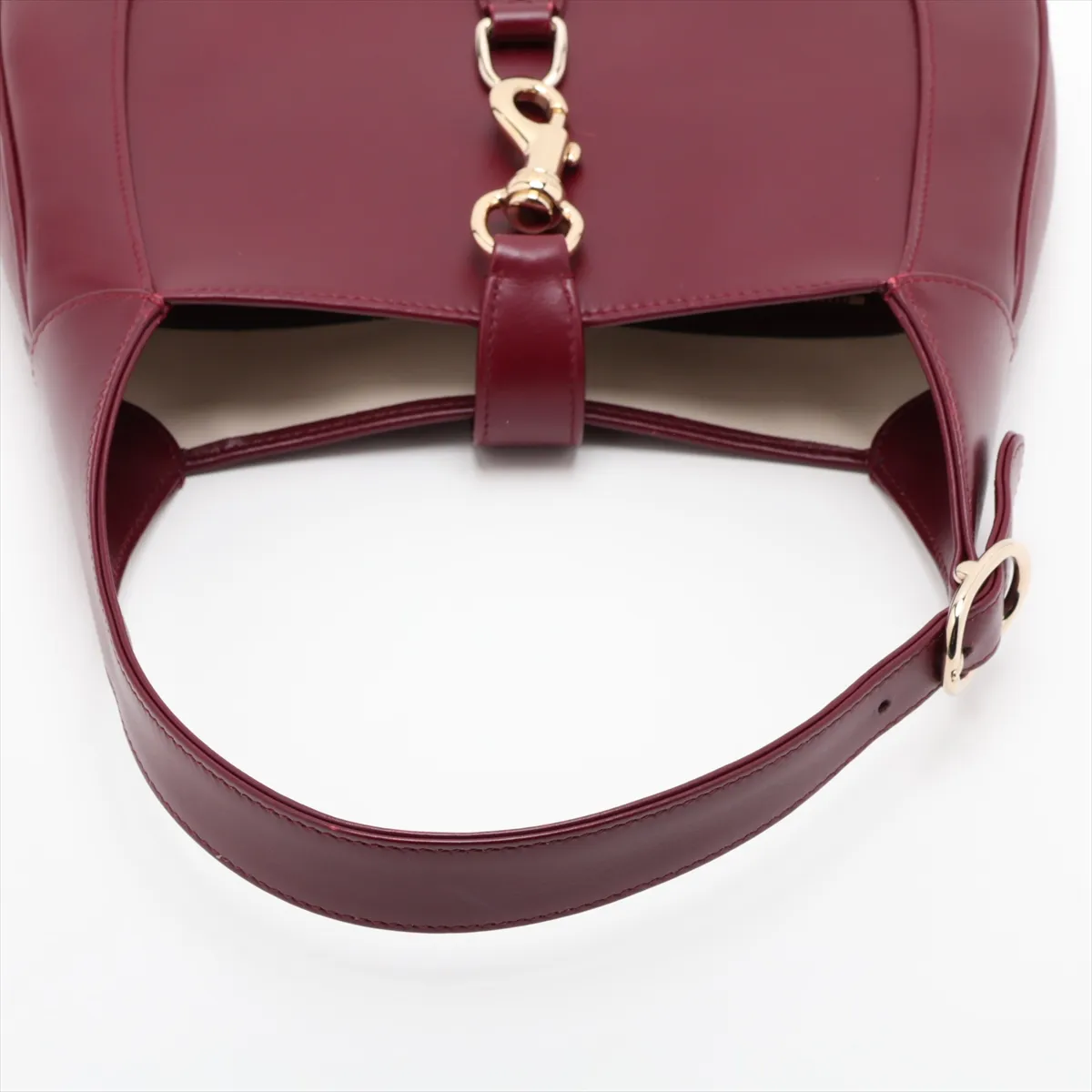 Jackie Leather Shoulder Bag, Bordeaux, 782849 — view 5
