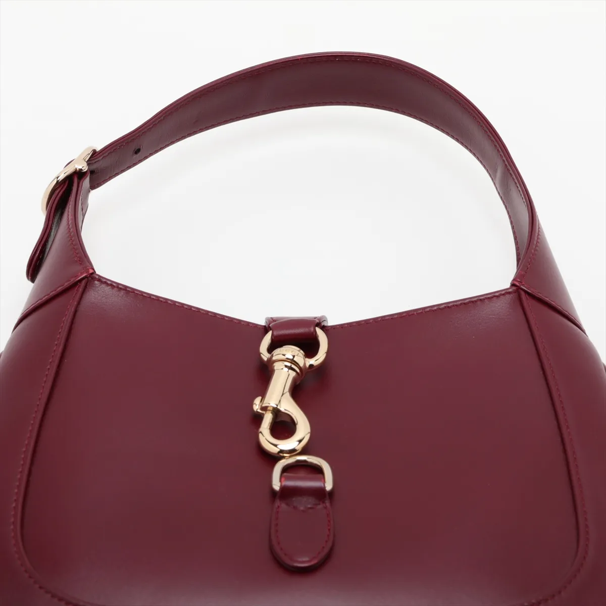 Jackie Leather Shoulder Bag, Bordeaux, 782849 — view 6
