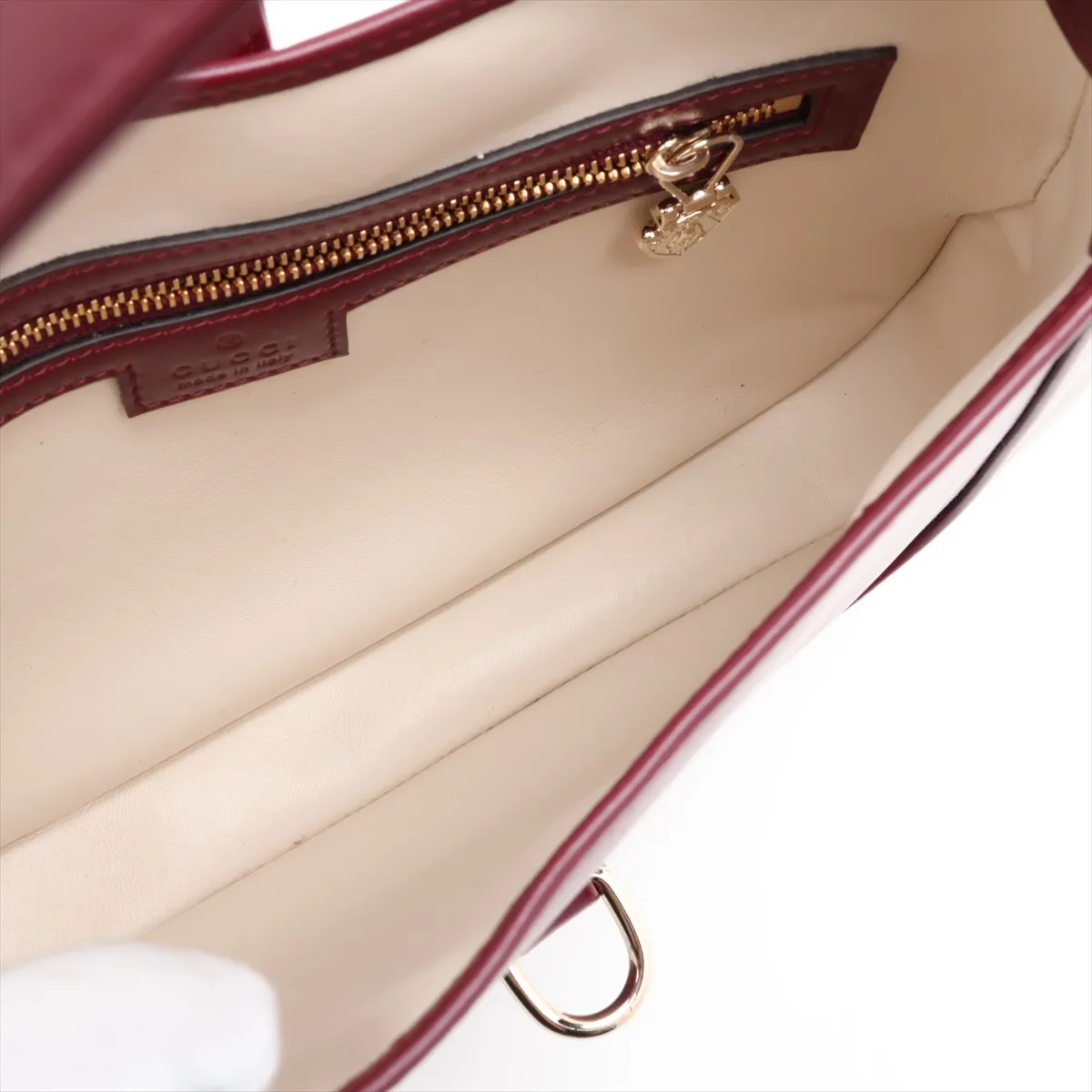 Jackie Leather Shoulder Bag, Bordeaux, 782849 — view 8