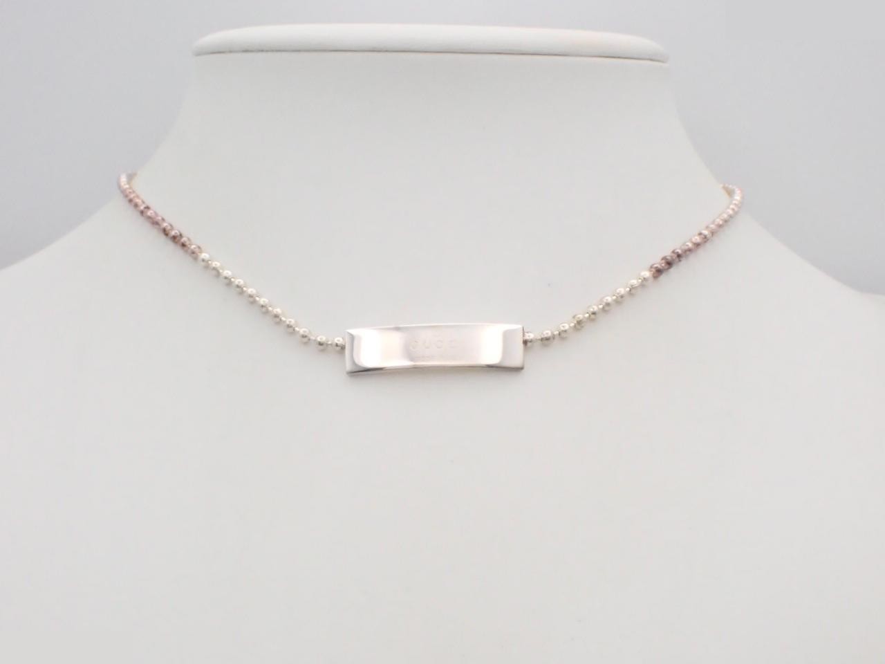Necklace, ball chain, 925 sterling silver, 11.3g, chain approximately 36cm — view 3