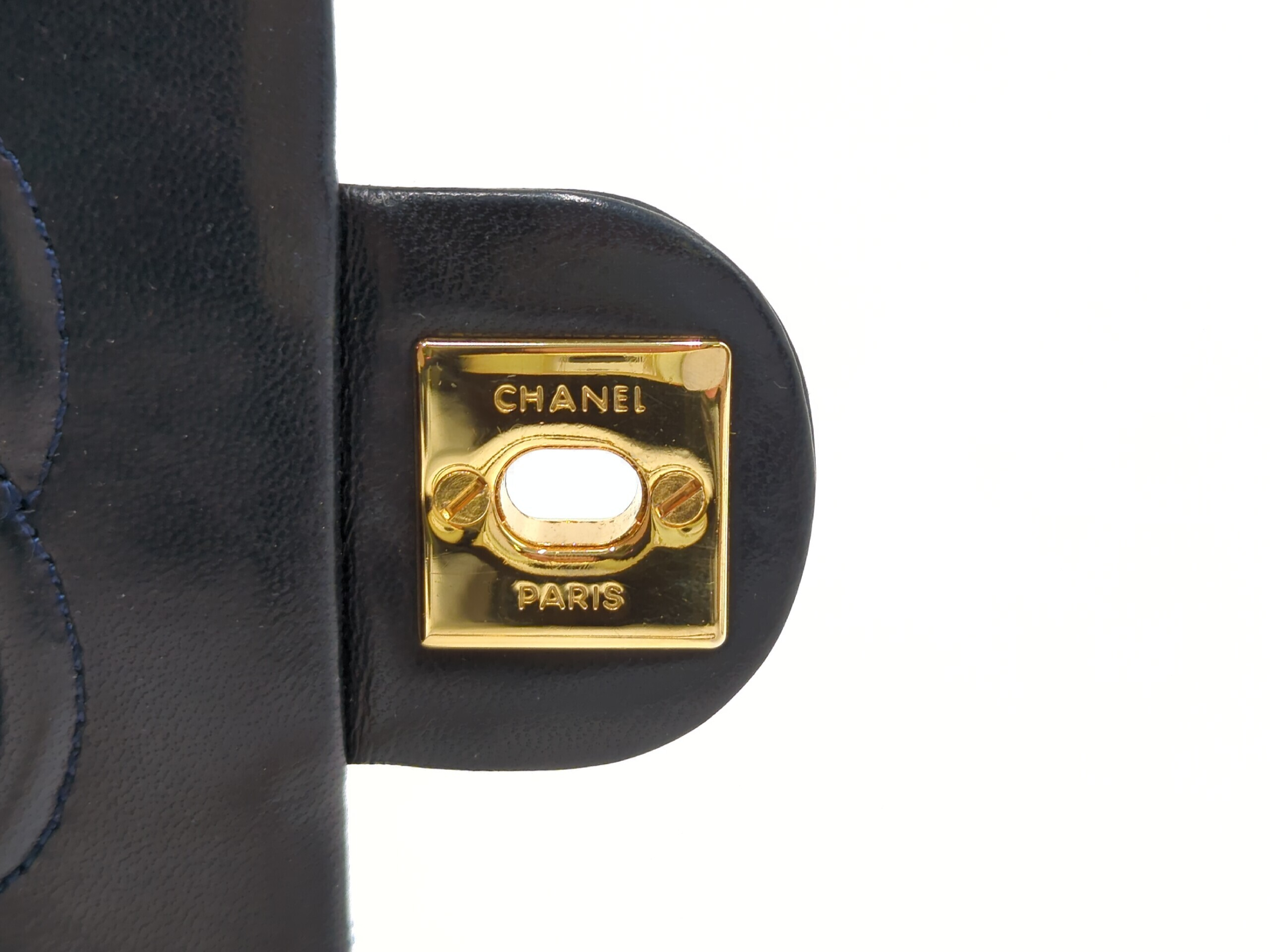 Lambskin Mini Matelassé 20 Shoulder Bag, Navy, Series 1 — view 12