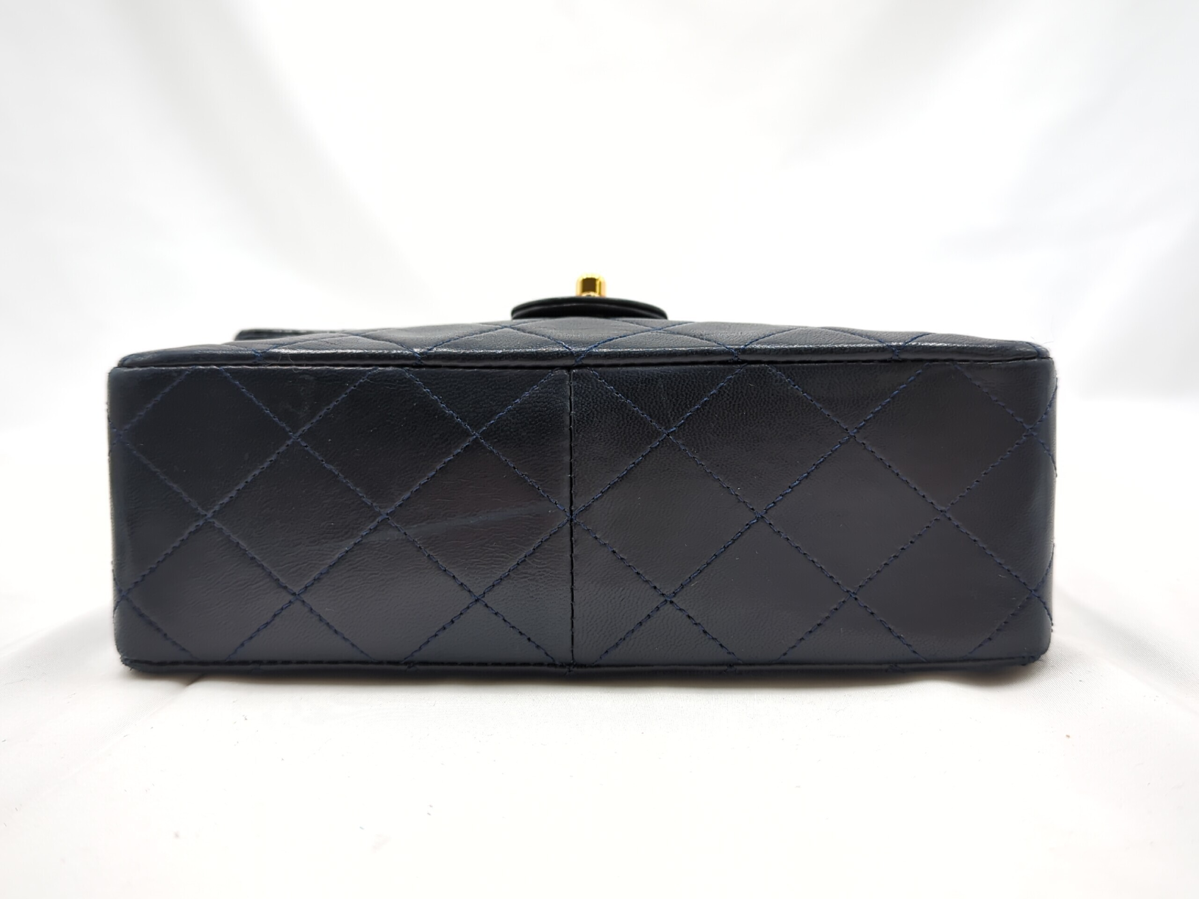 Lambskin Mini Matelassé 20 Shoulder Bag, Navy, Series 1 — view 5