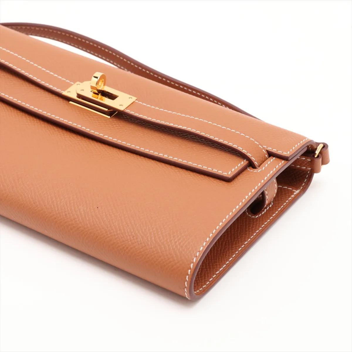 [Individually packaged] Hermes Kelly Wallet Long To Go, Veau Epsom, Gold, Gold Hardware, Z: 2021 — view 3