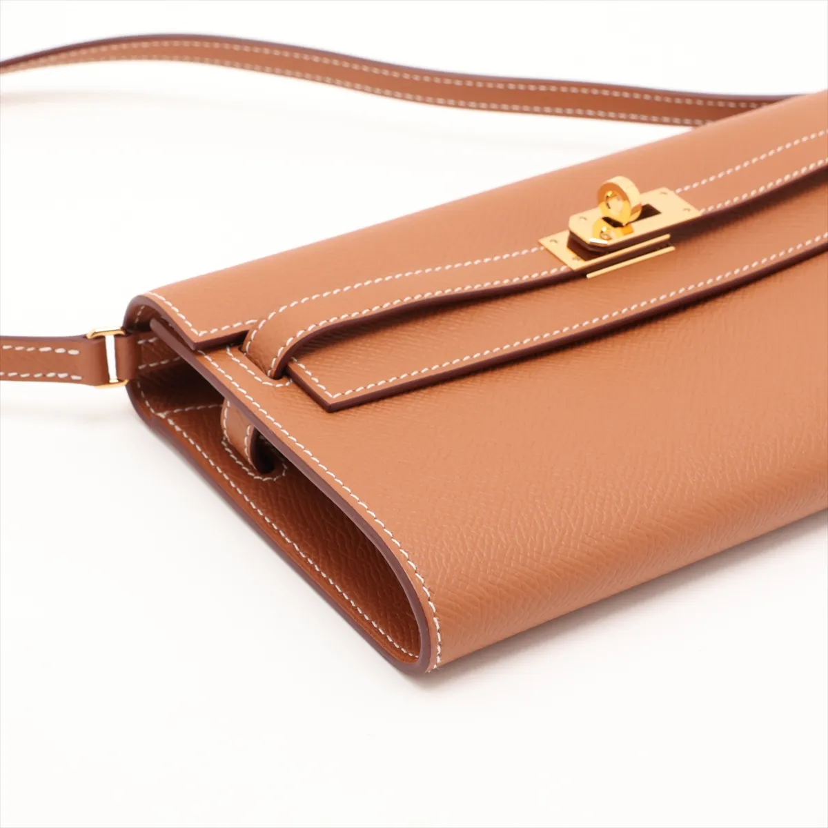 [Individually packaged] Hermes Kelly Wallet Long To Go, Veau Epsom, Gold, Gold Hardware, Z: 2021 — view 4
