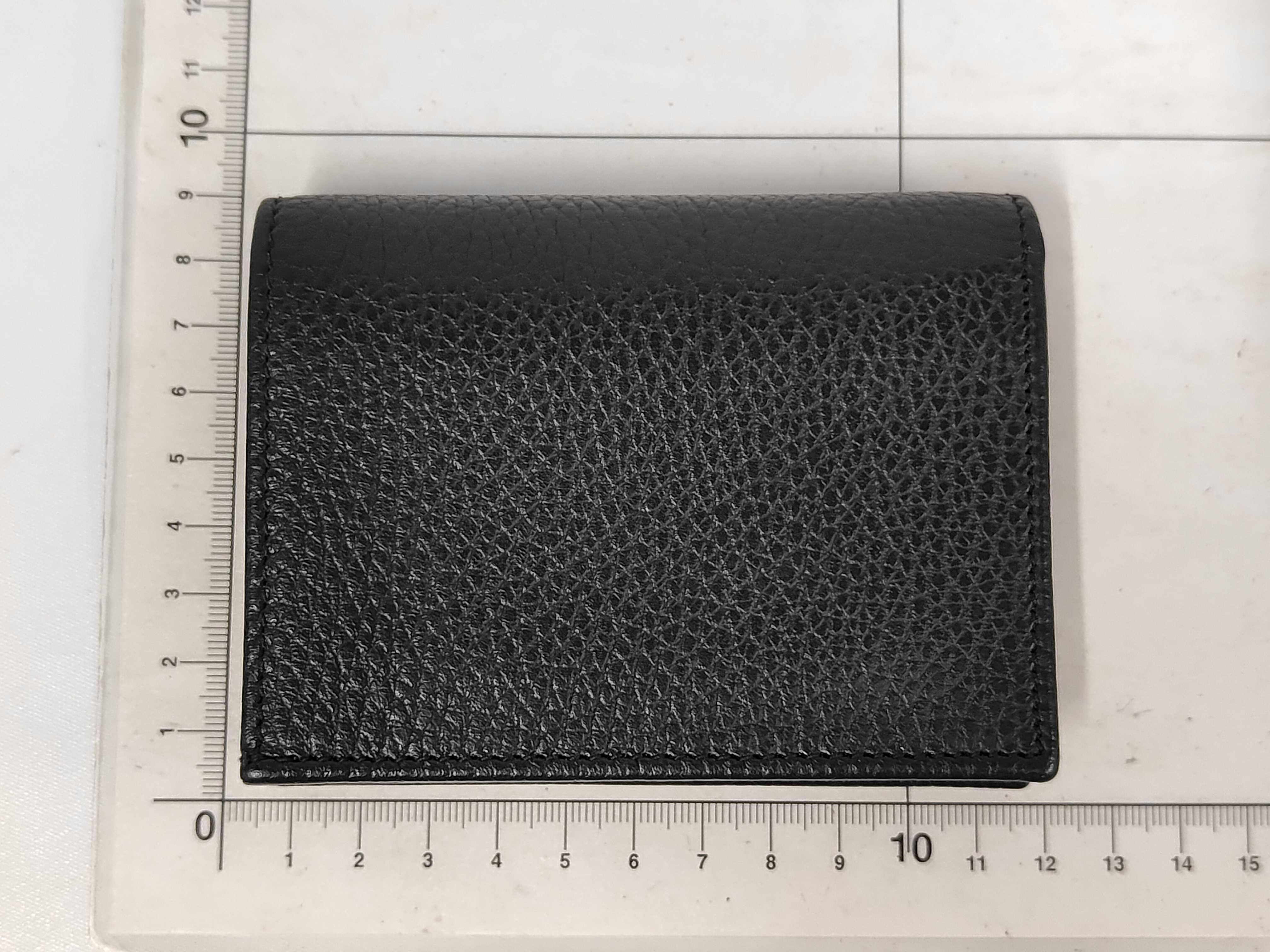 GG Marmont Leather Folding Wallet, Black — view 2