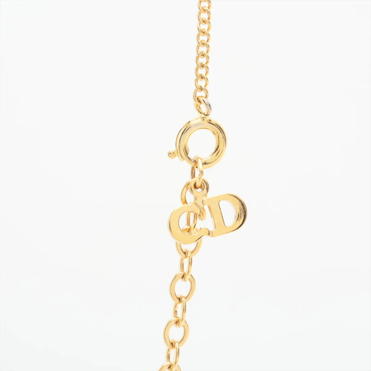 CD Logo Necklace GP Gold — view 3