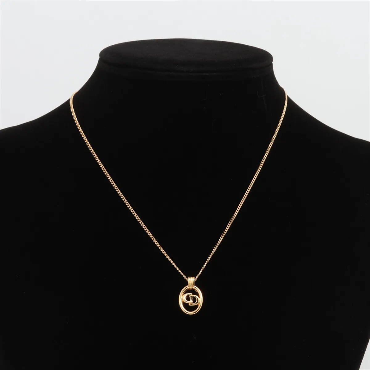 CD Logo Necklace GP Gold — view 5
