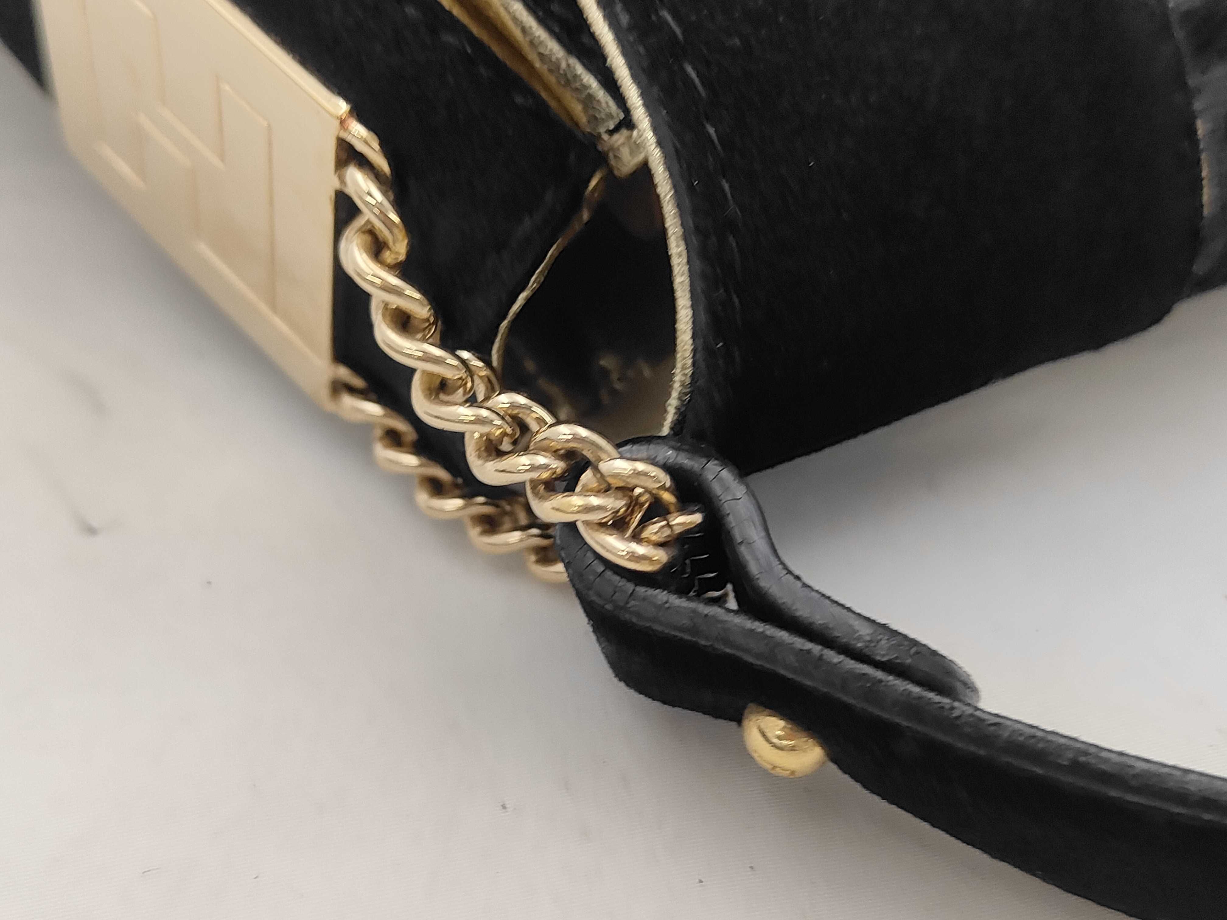 Zucchino Suede Jacquard Gold Shoulder Bag — view 5