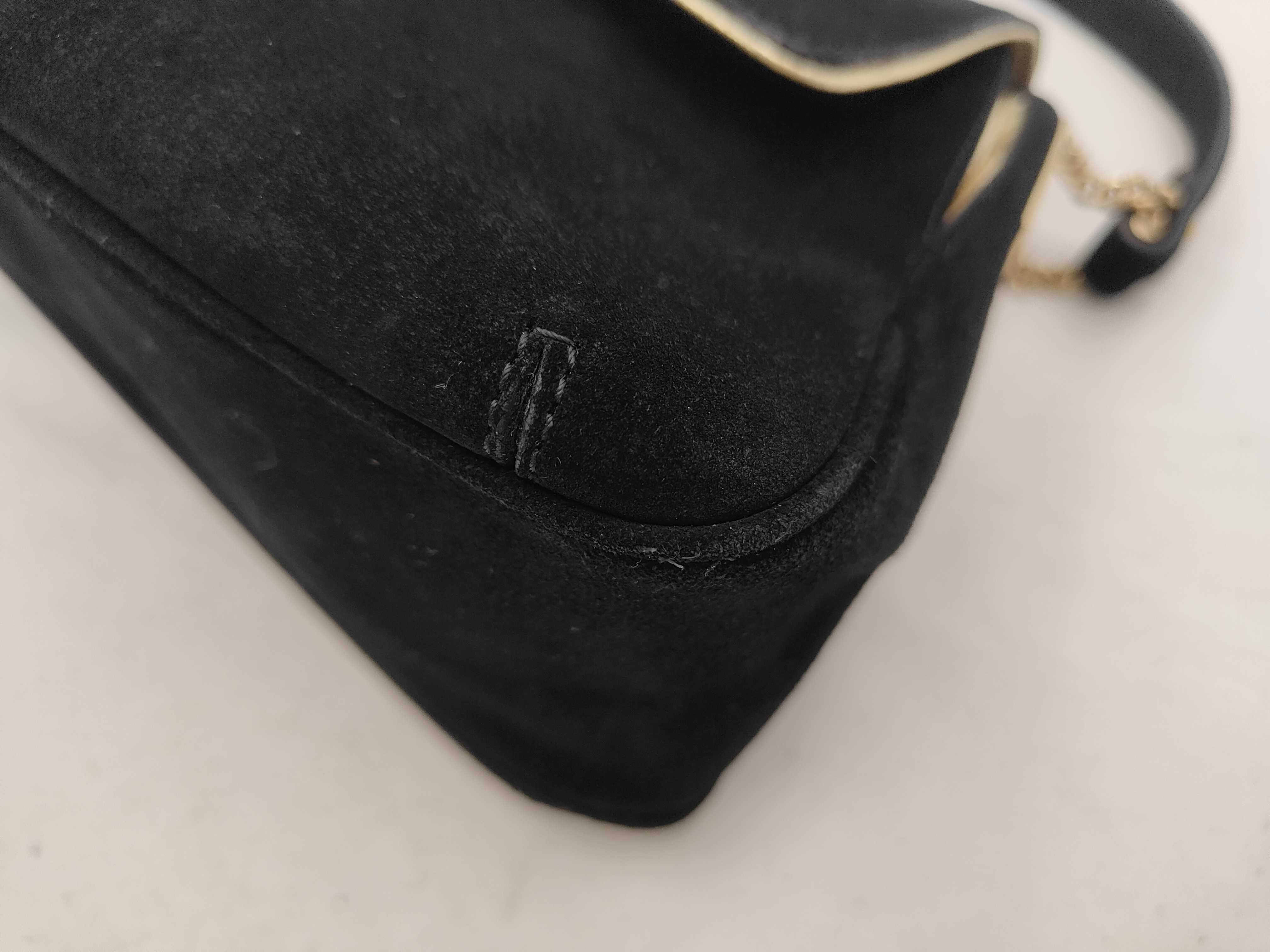 Zucchino Suede Jacquard Gold Shoulder Bag — view 6