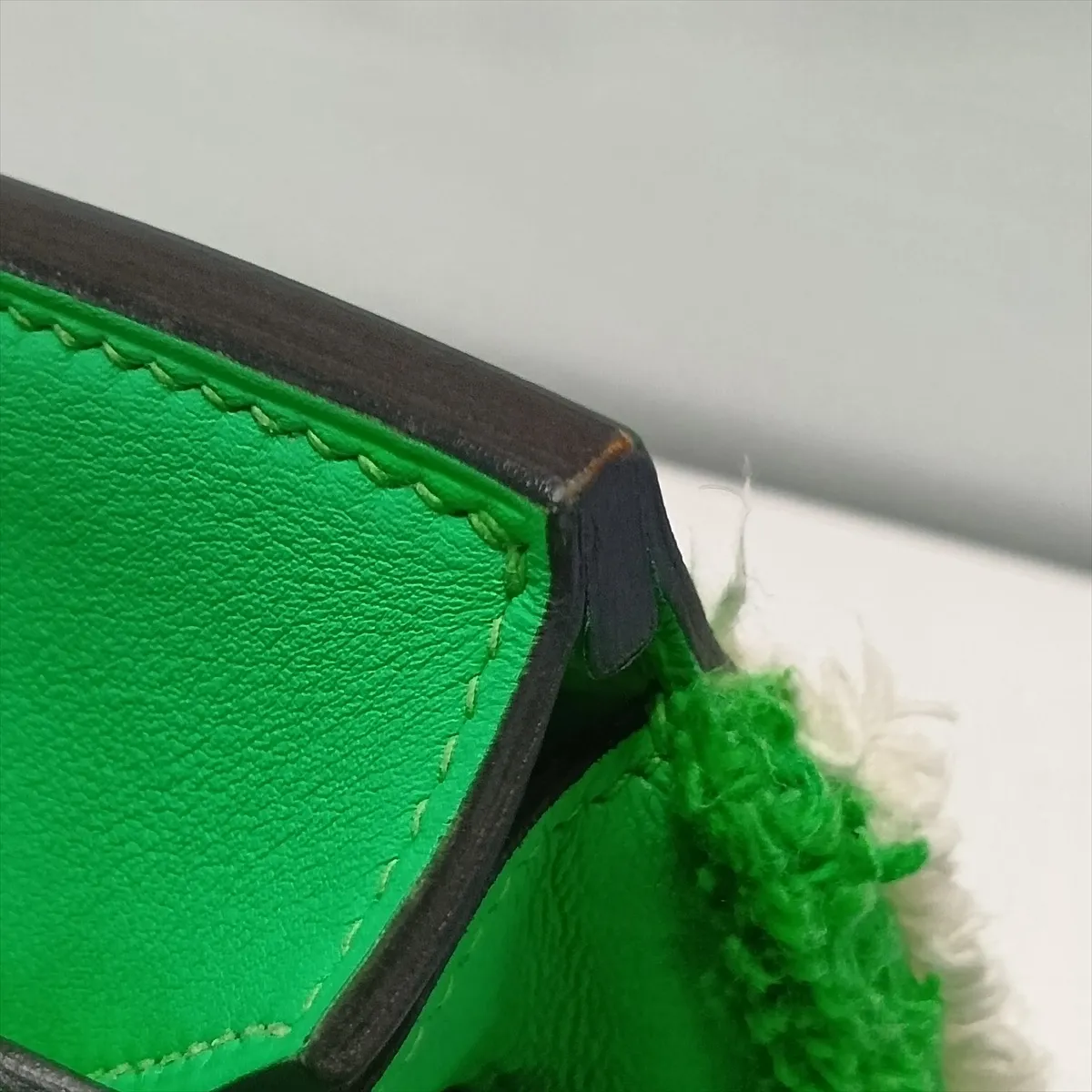[Individually packaged] Hermes Birkin 35 Frey Twill H x Veau Swift Mint x Beige Silver Hardware B: 2023 — view 12