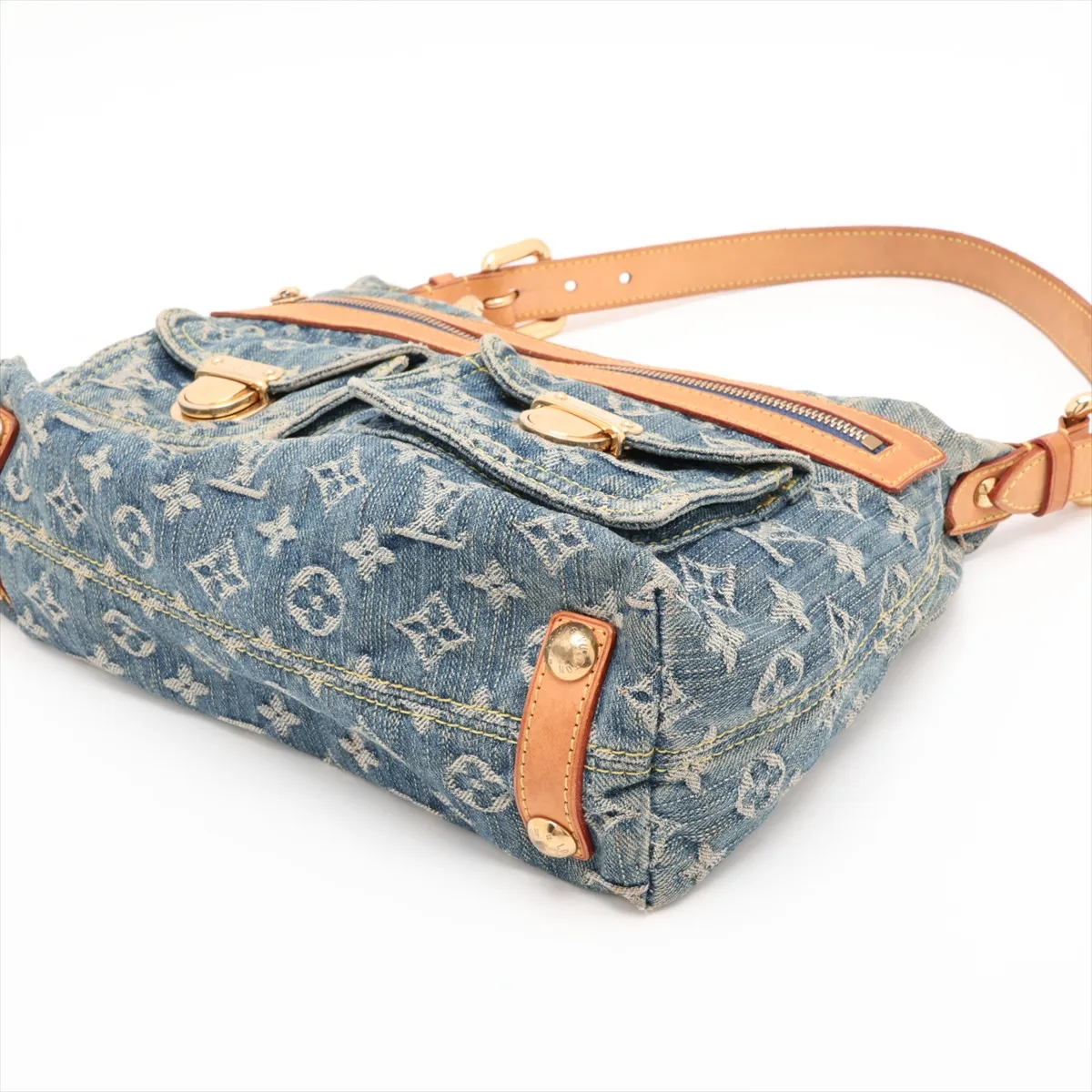 Monogram Denim Baggy PM M95049 FL0046 Blue — view 3