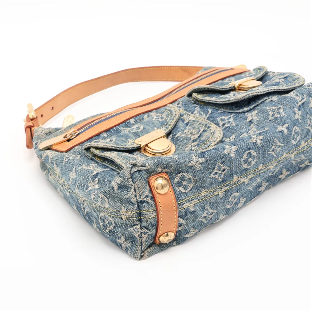 Monogram Denim Baggy PM M95049 FL0046 Blue — view 4