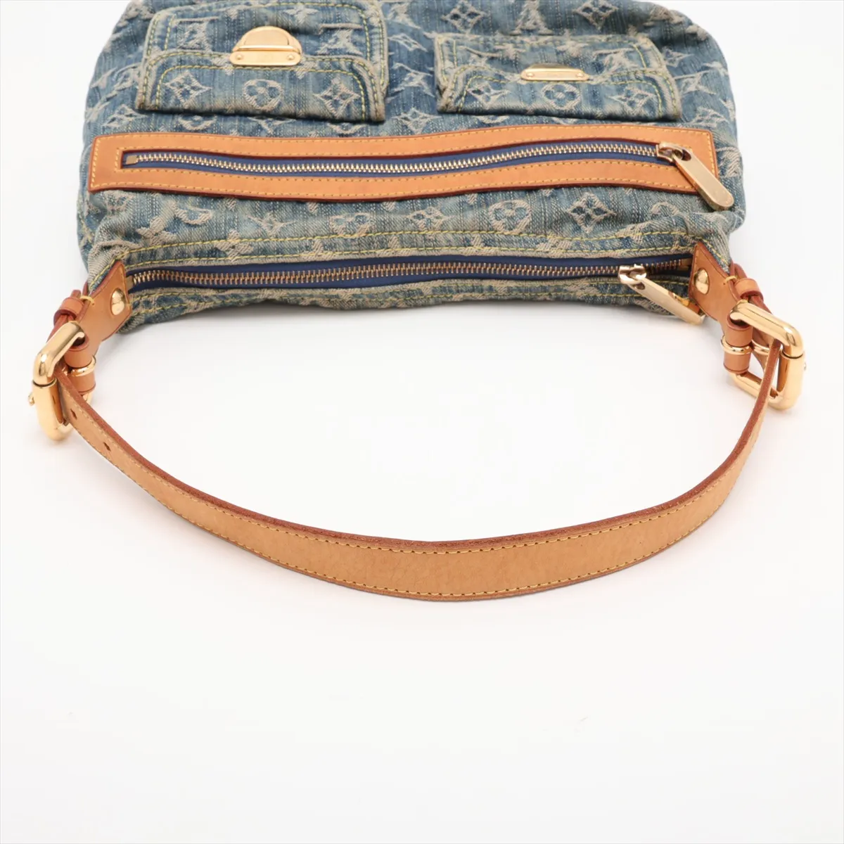 Monogram Denim Baggy PM M95049 FL0046 Blue — view 5