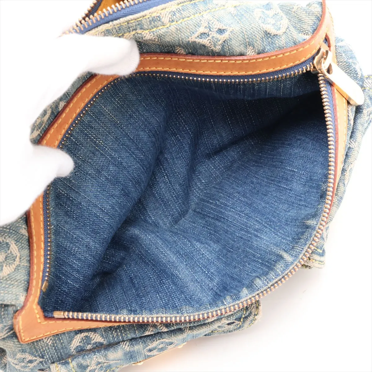 Monogram Denim Baggy PM M95049 FL0046 Blue — view 9
