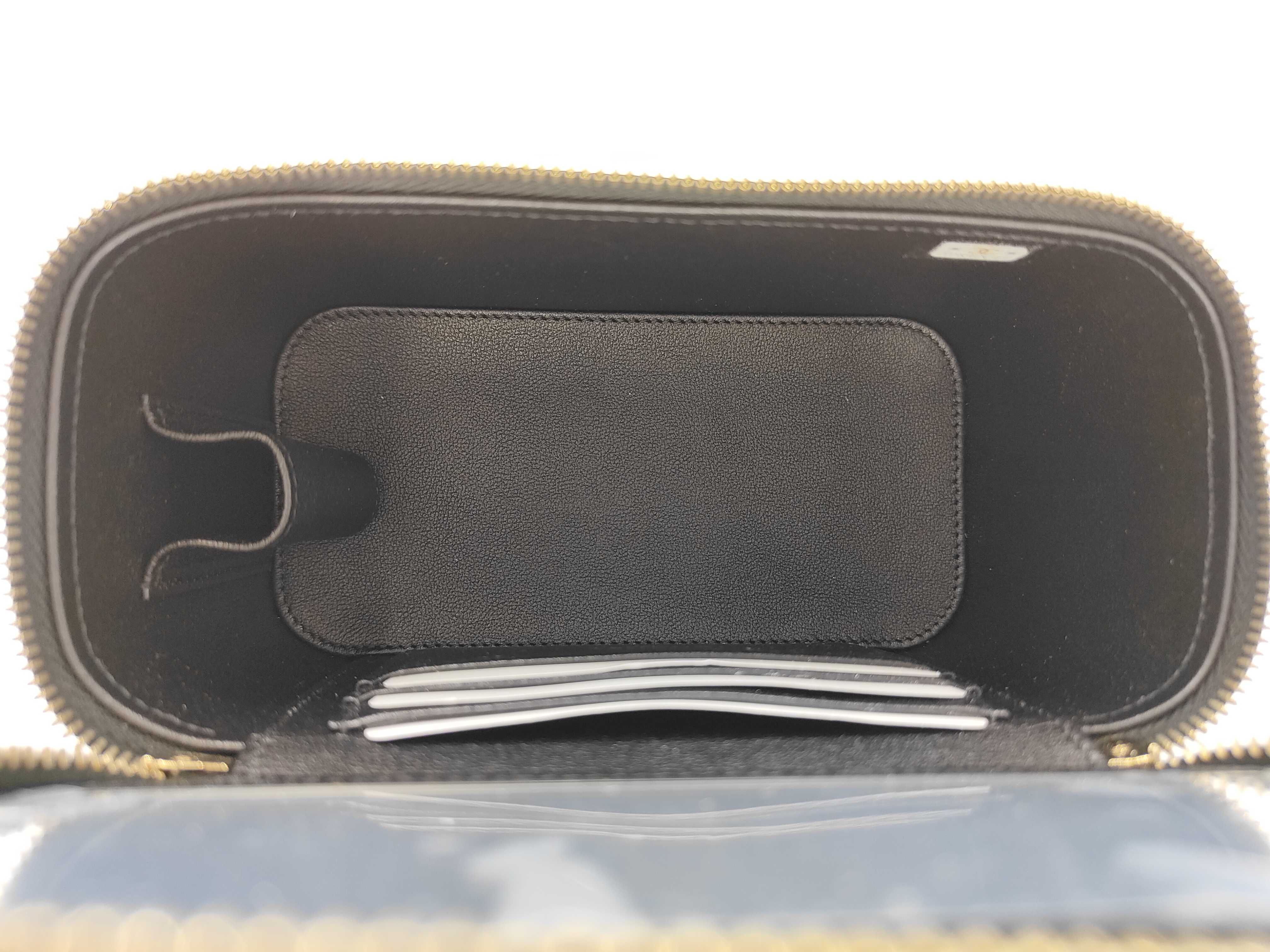 Matelassé Chain Shoulder Camera Bag, Black Lambskin, Playing Card Motif Shoulder Bag — view 9