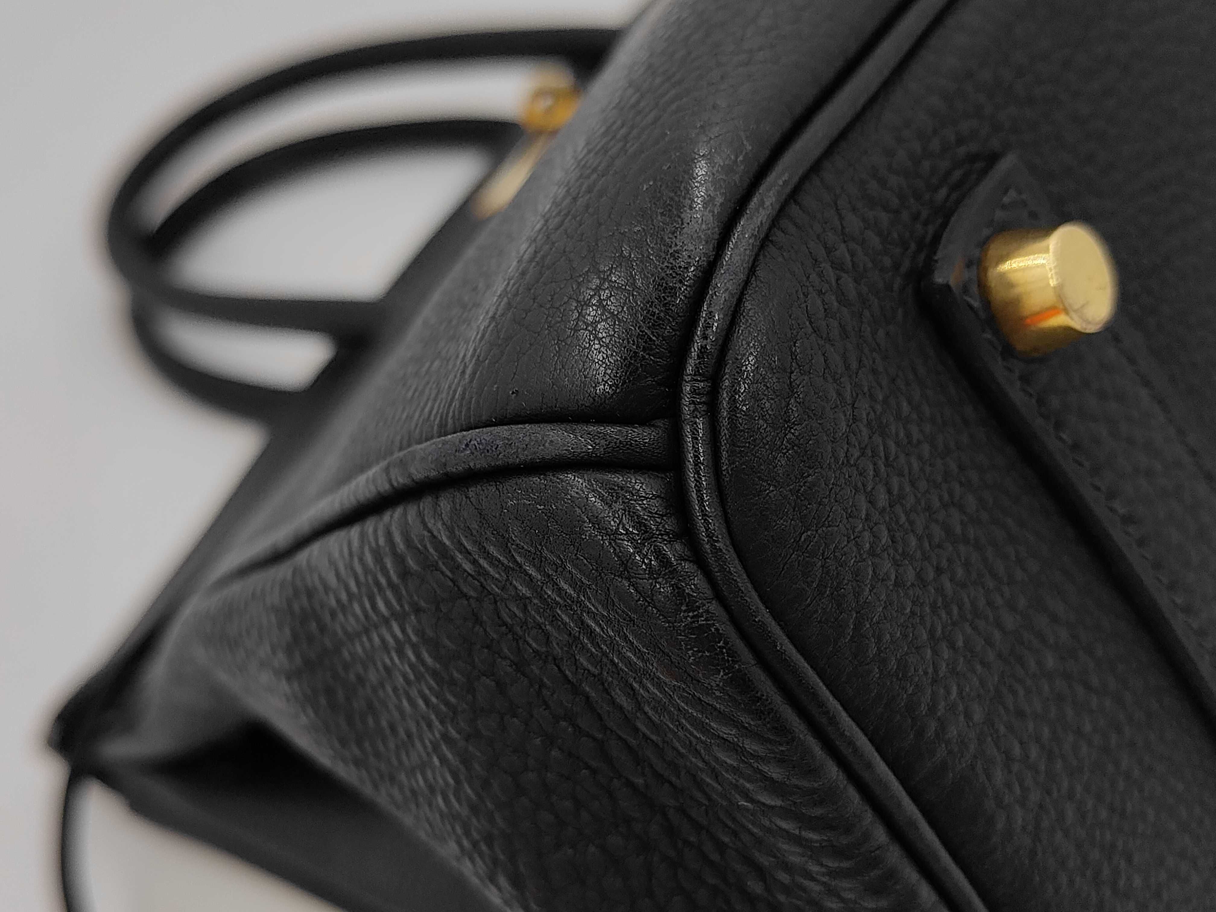 Birkin 35 Togo Blue Indigo B stamp GD hardware Accessories: Dust bag, Canade key, Clochette handbag — view 3