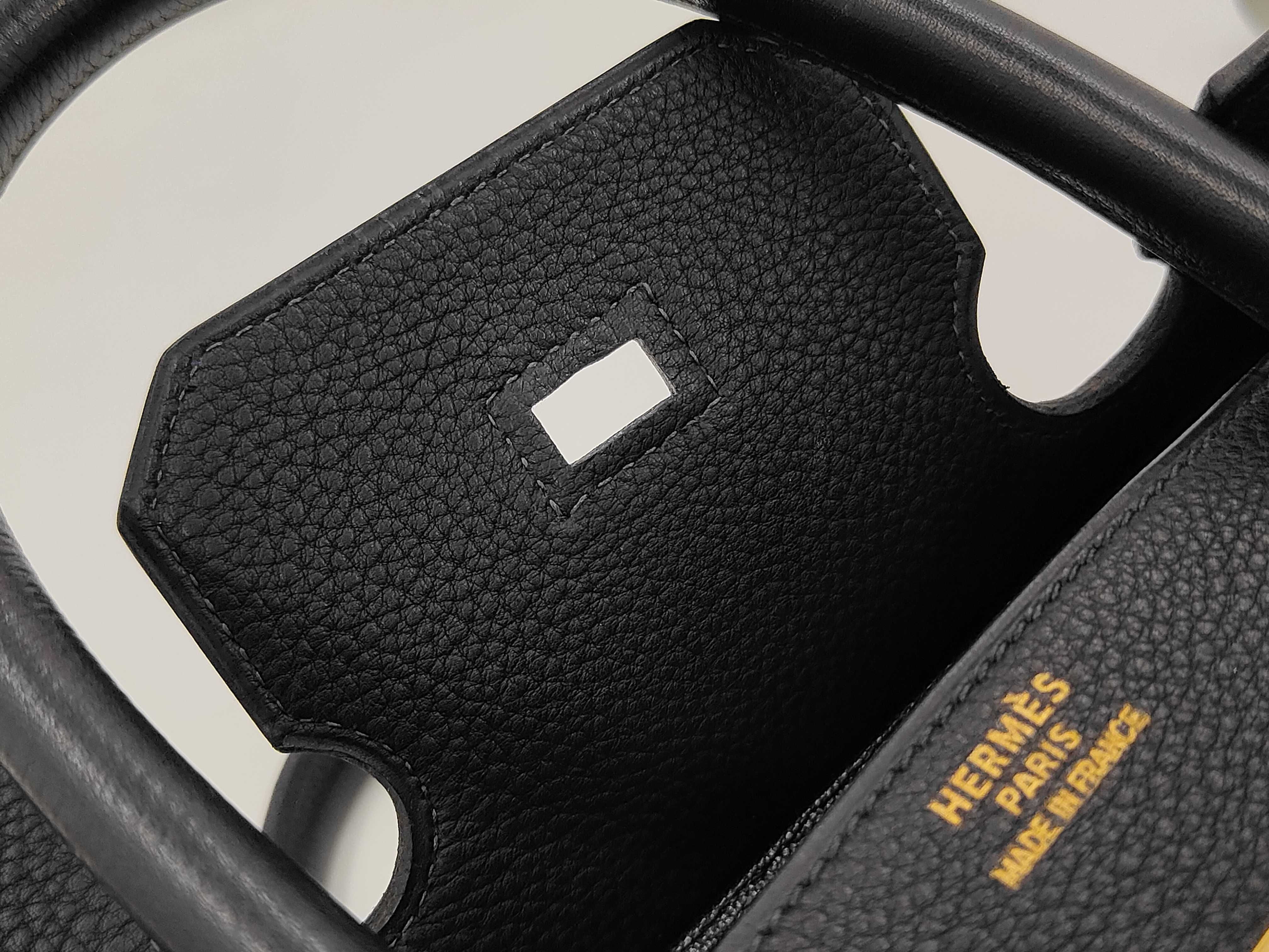 Birkin 35 Togo Blue Indigo B stamp GD hardware Accessories: Dust bag, Canade key, Clochette handbag — view 10
