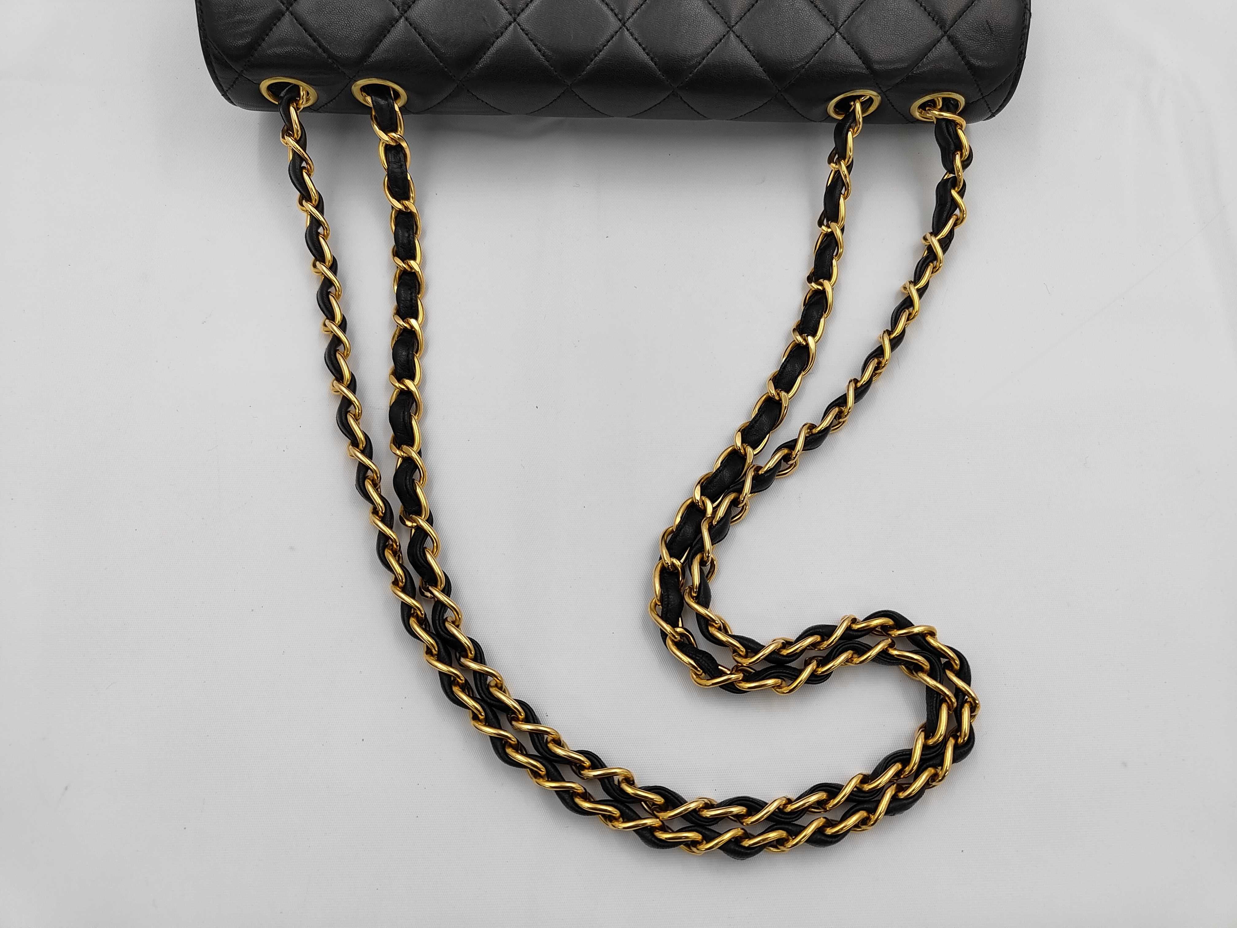 Large Matelassé Lambskin Shoulder Bag — view 3