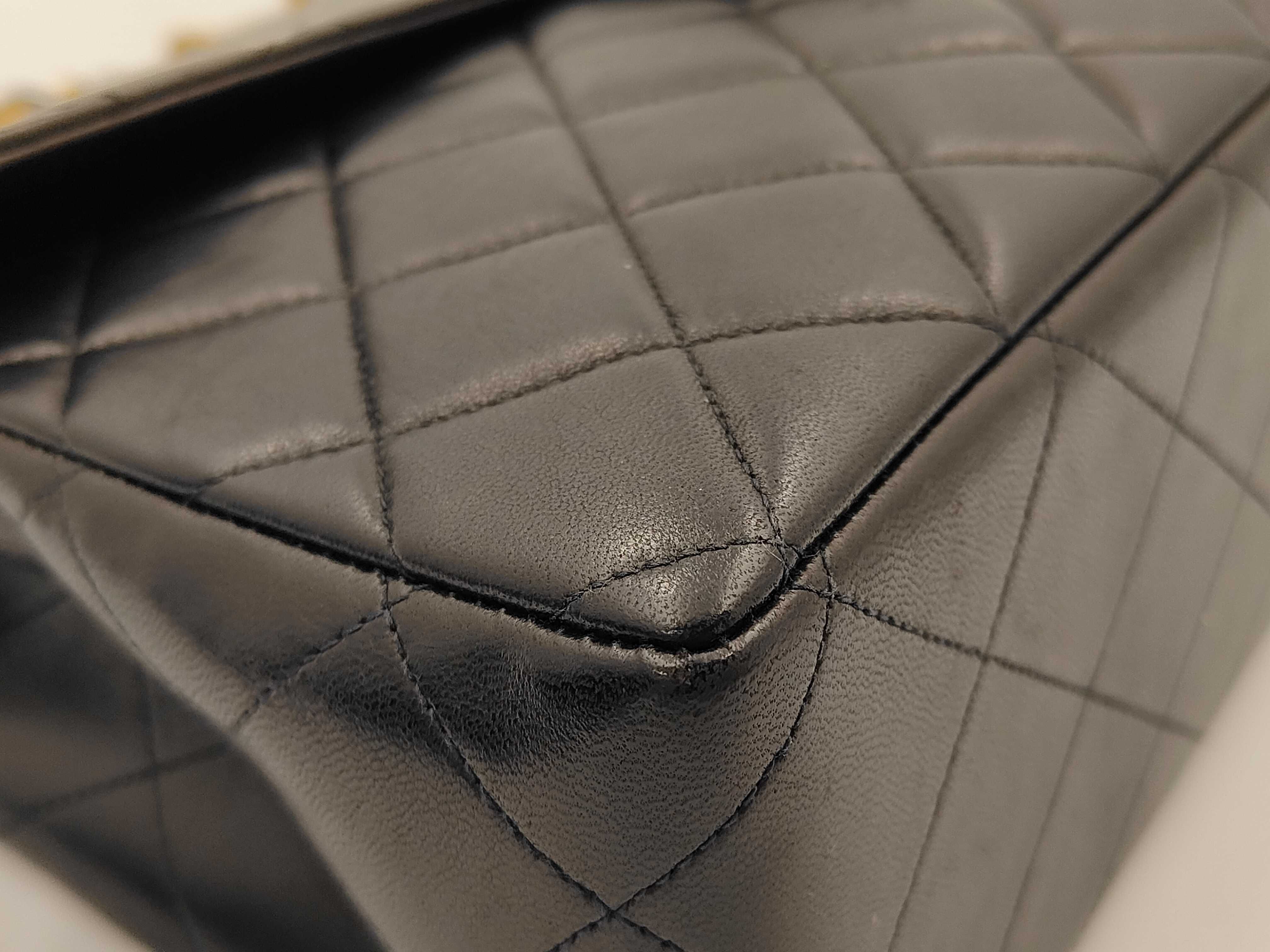 Large Matelassé Lambskin Shoulder Bag — view 6