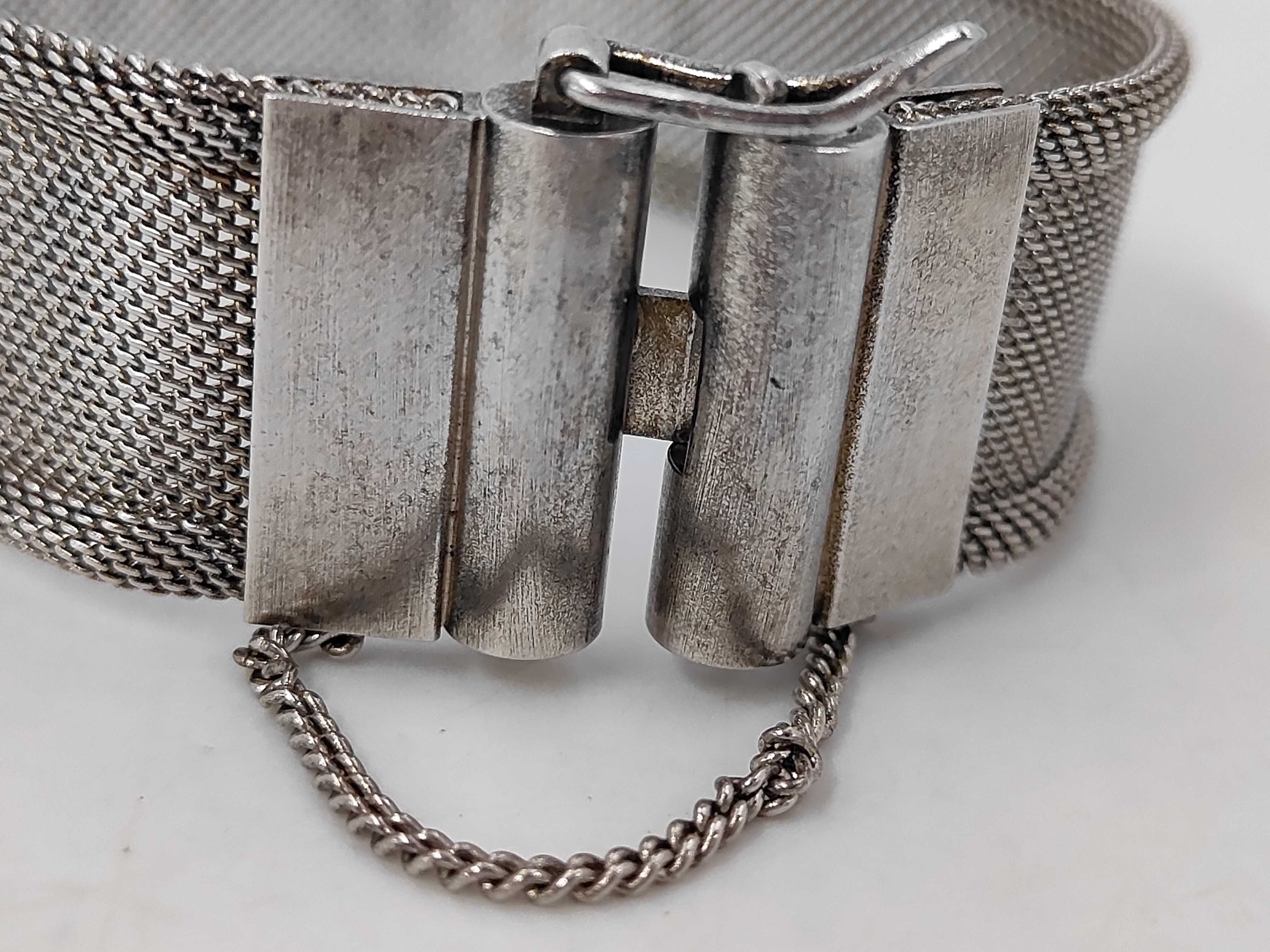 logo silver bangle bracelet/bangle — view 4