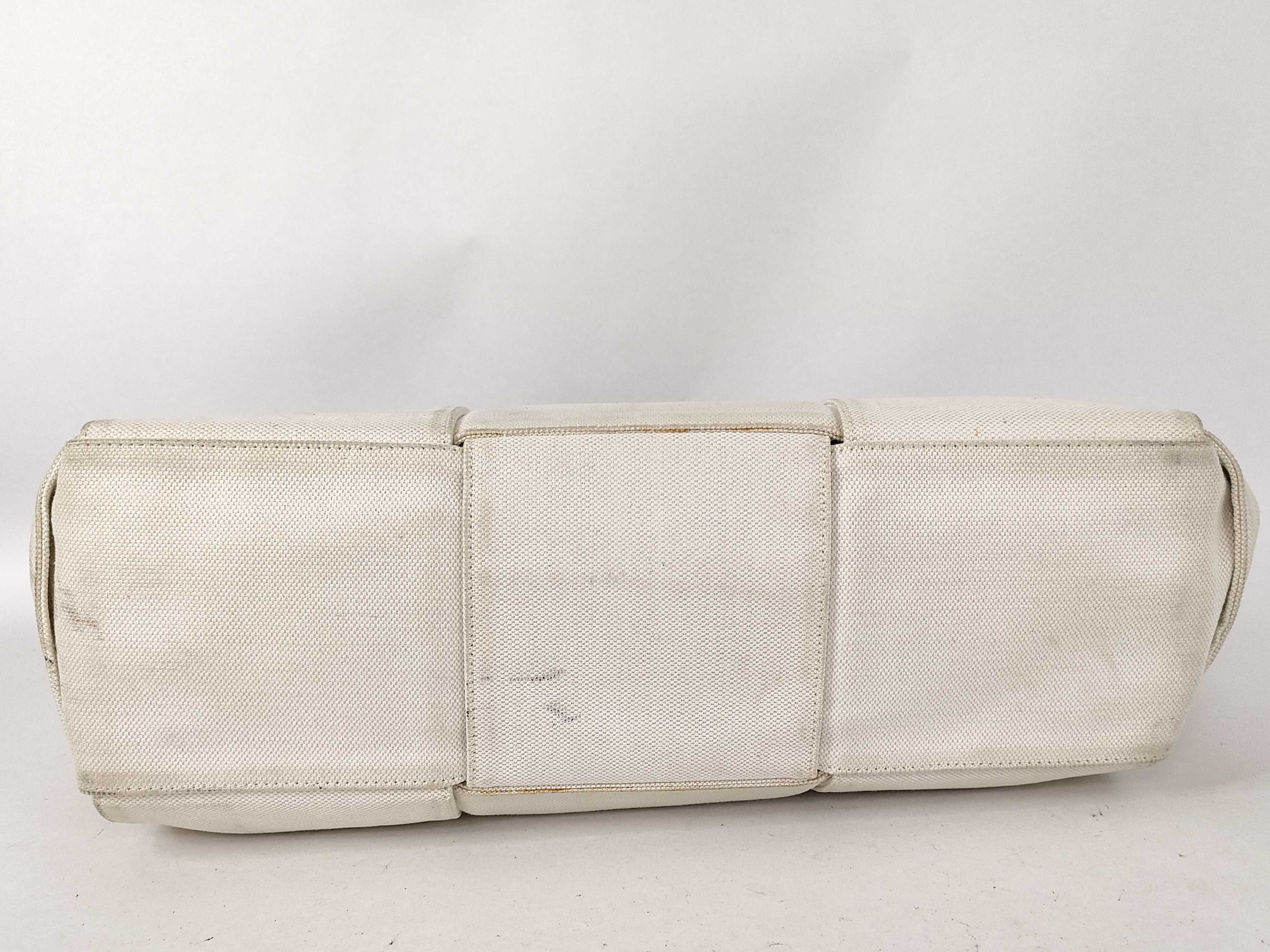 Maxi Intrecciato Tote Bag, Ivory — view 7