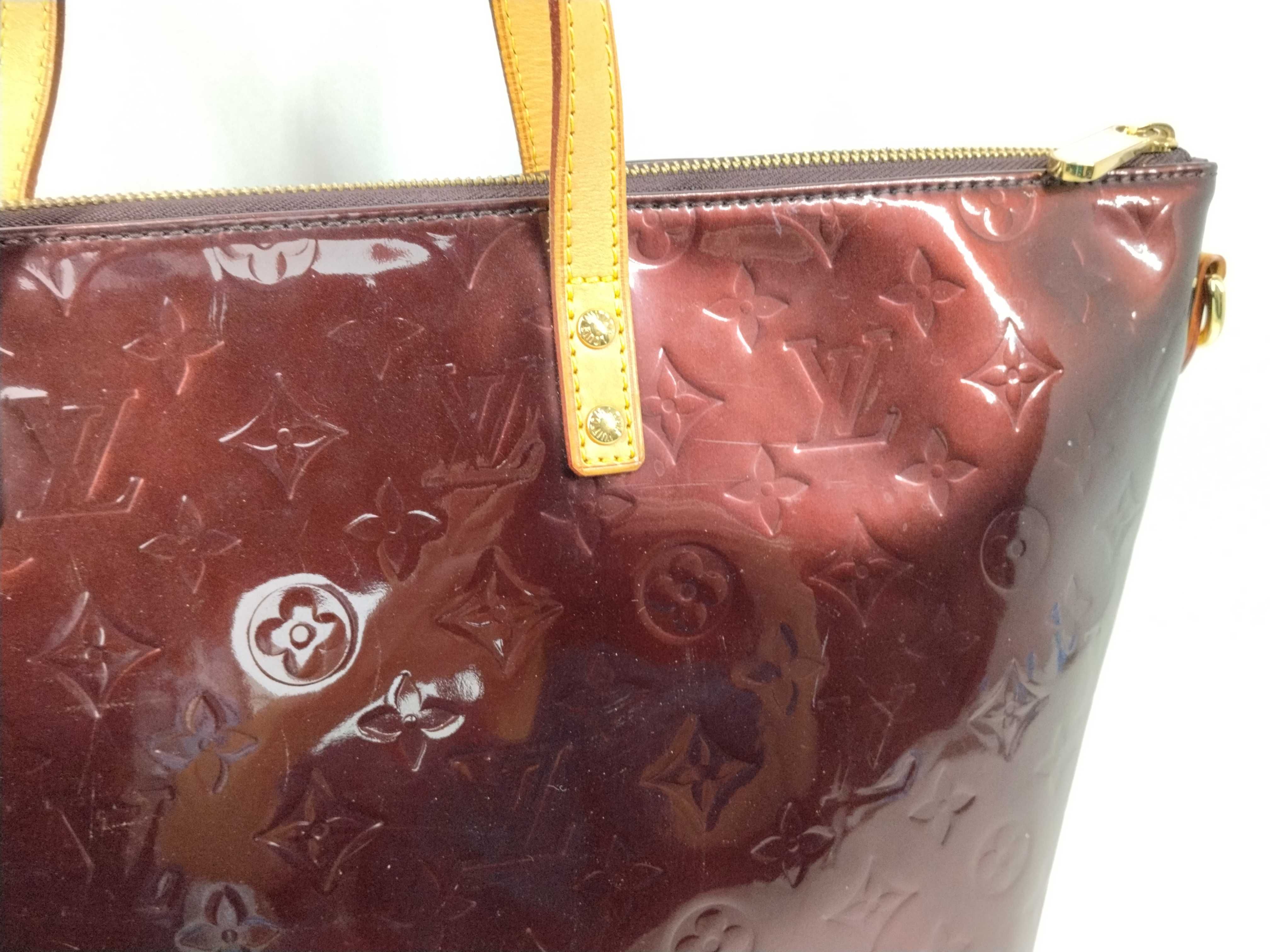 Vernis Louis Vuitton Monogram Vernis Bellevue GM M93589 Amarante Tote Bag — view 3
