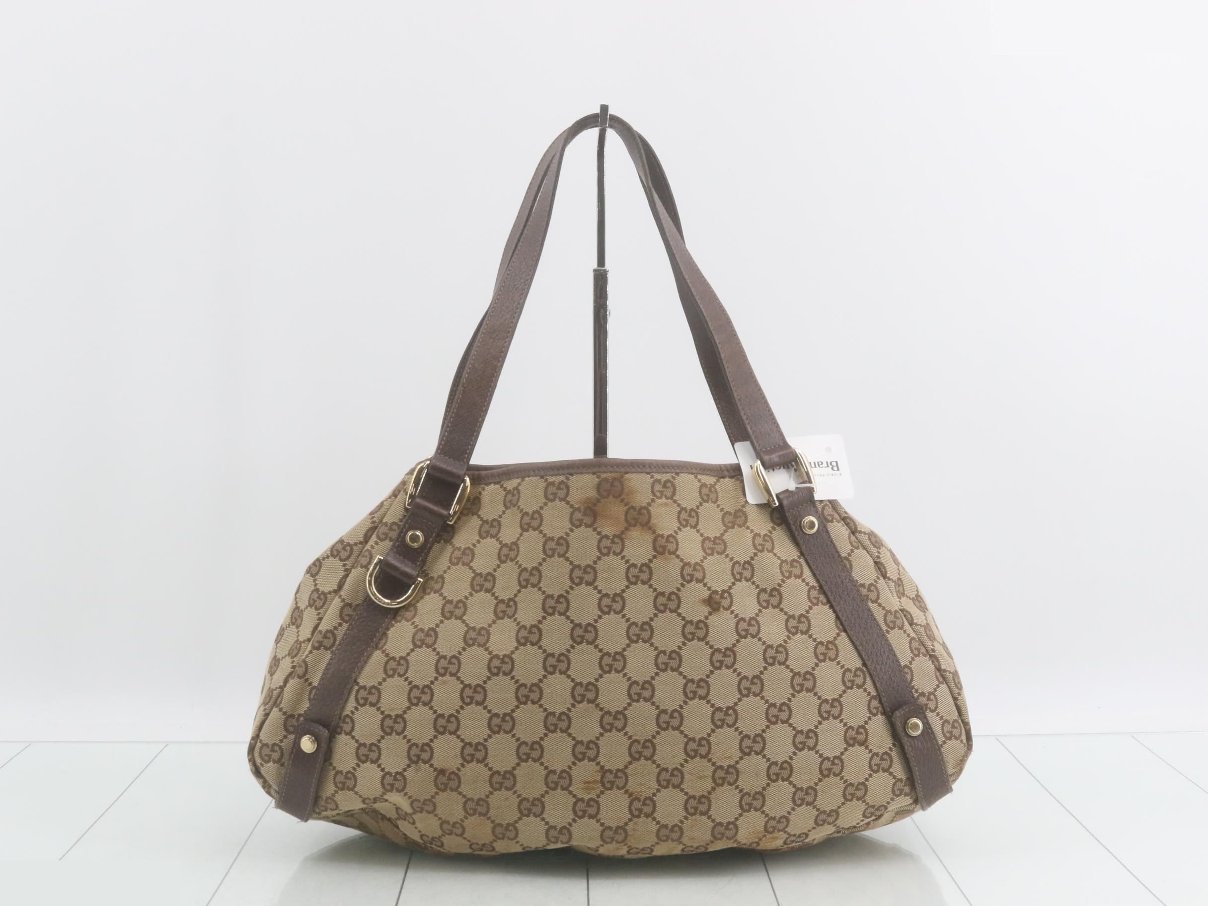 Shoulder bag, tote bag, Abbey GG, canvas x leather — view 2