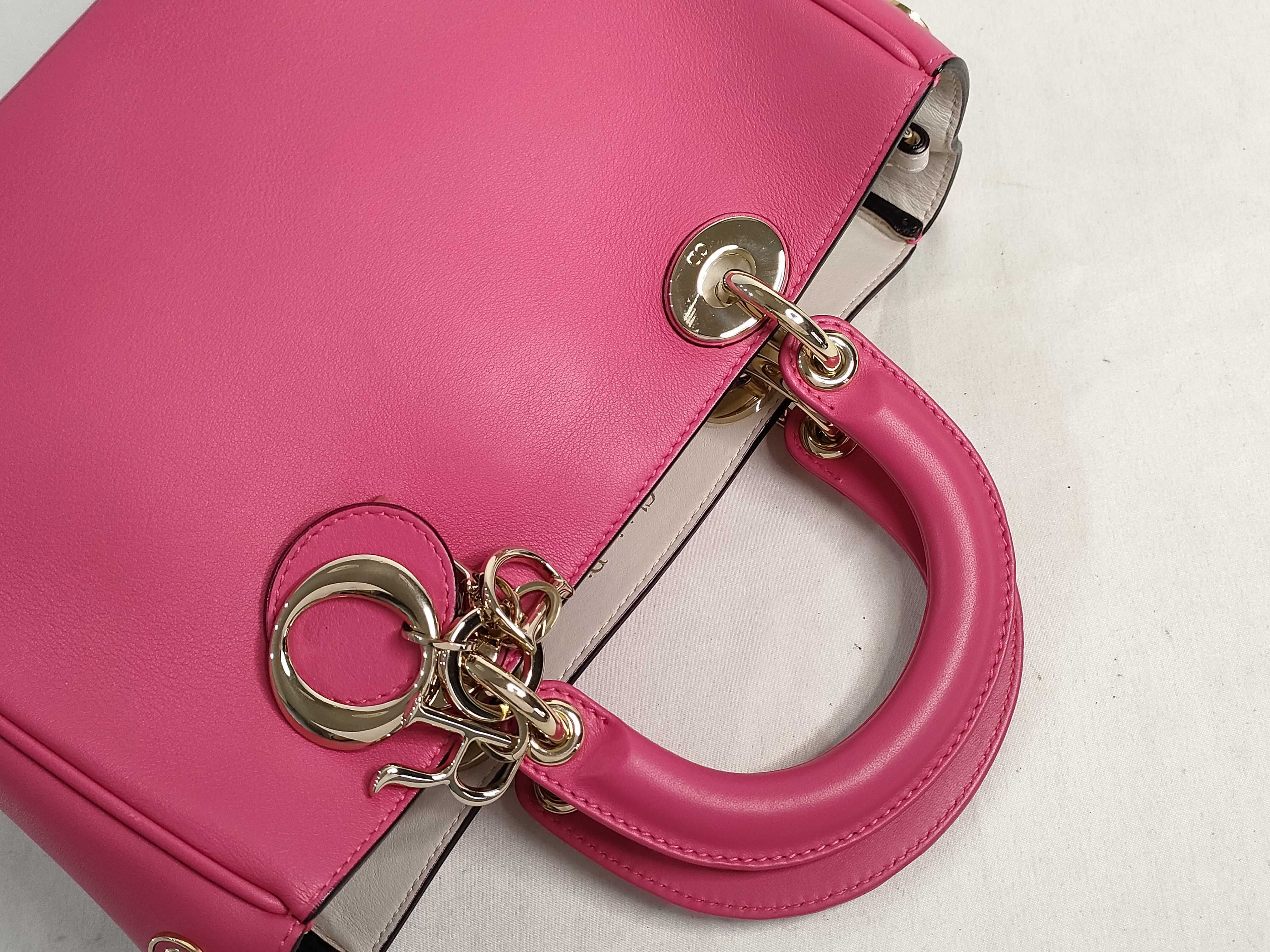 KR - Christian Diorissimo Leather 2-Way Handbag Pink - Grade B Handbag — view 3