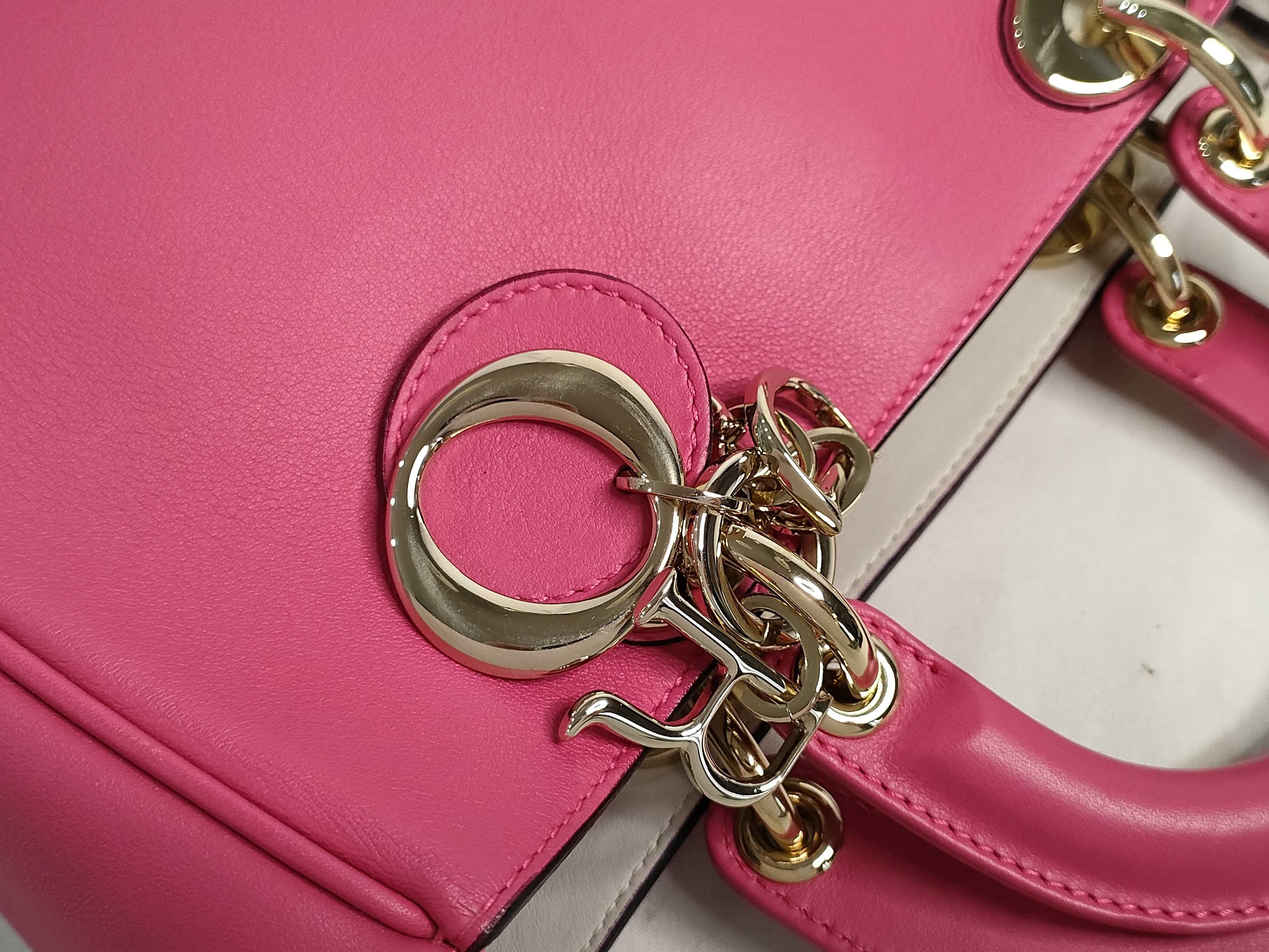 KR - Christian Diorissimo Leather 2-Way Handbag Pink - Grade B Handbag — view 5