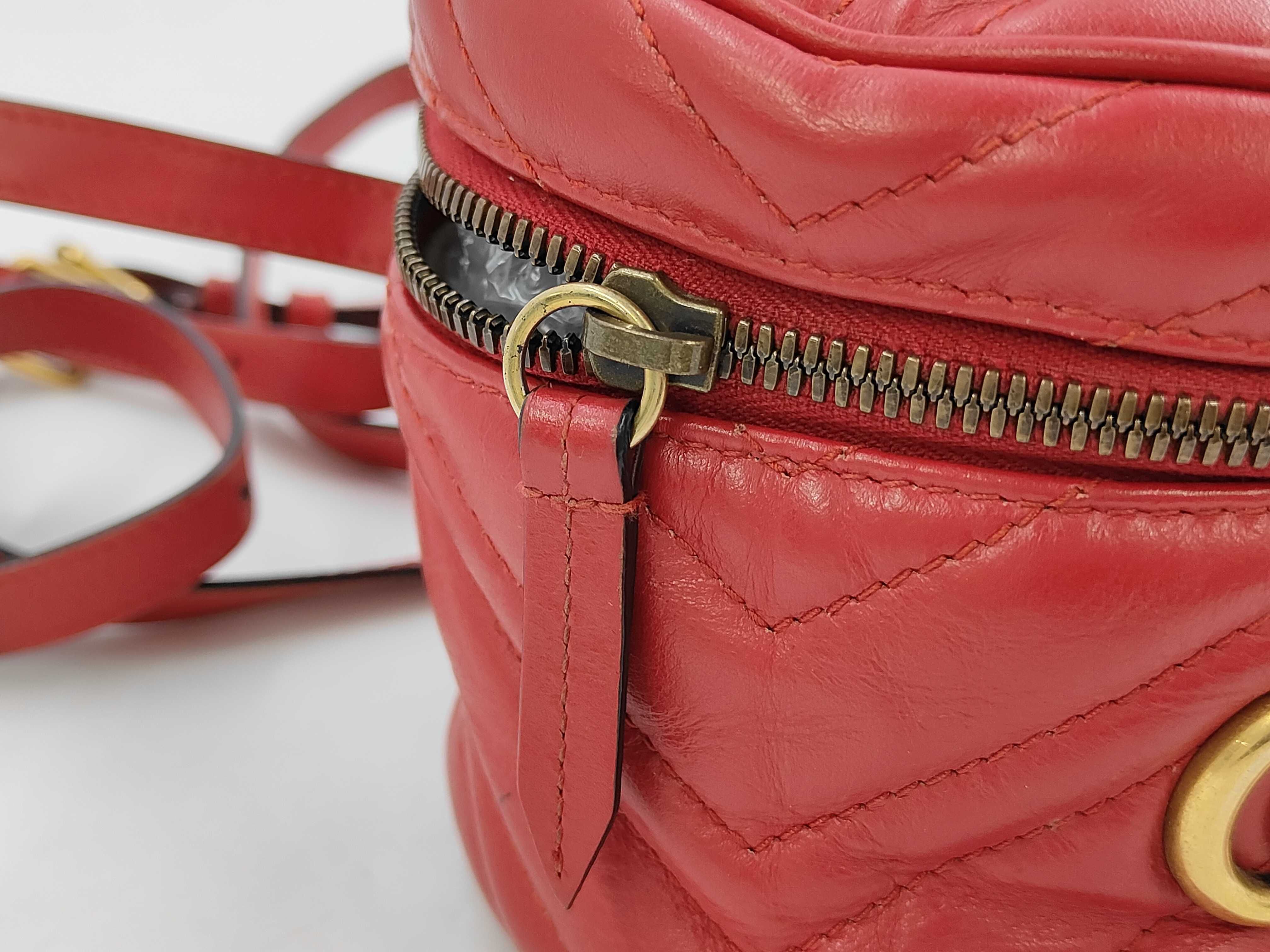 GG Marmont Quilted Backpack Vanity Bag — view 9