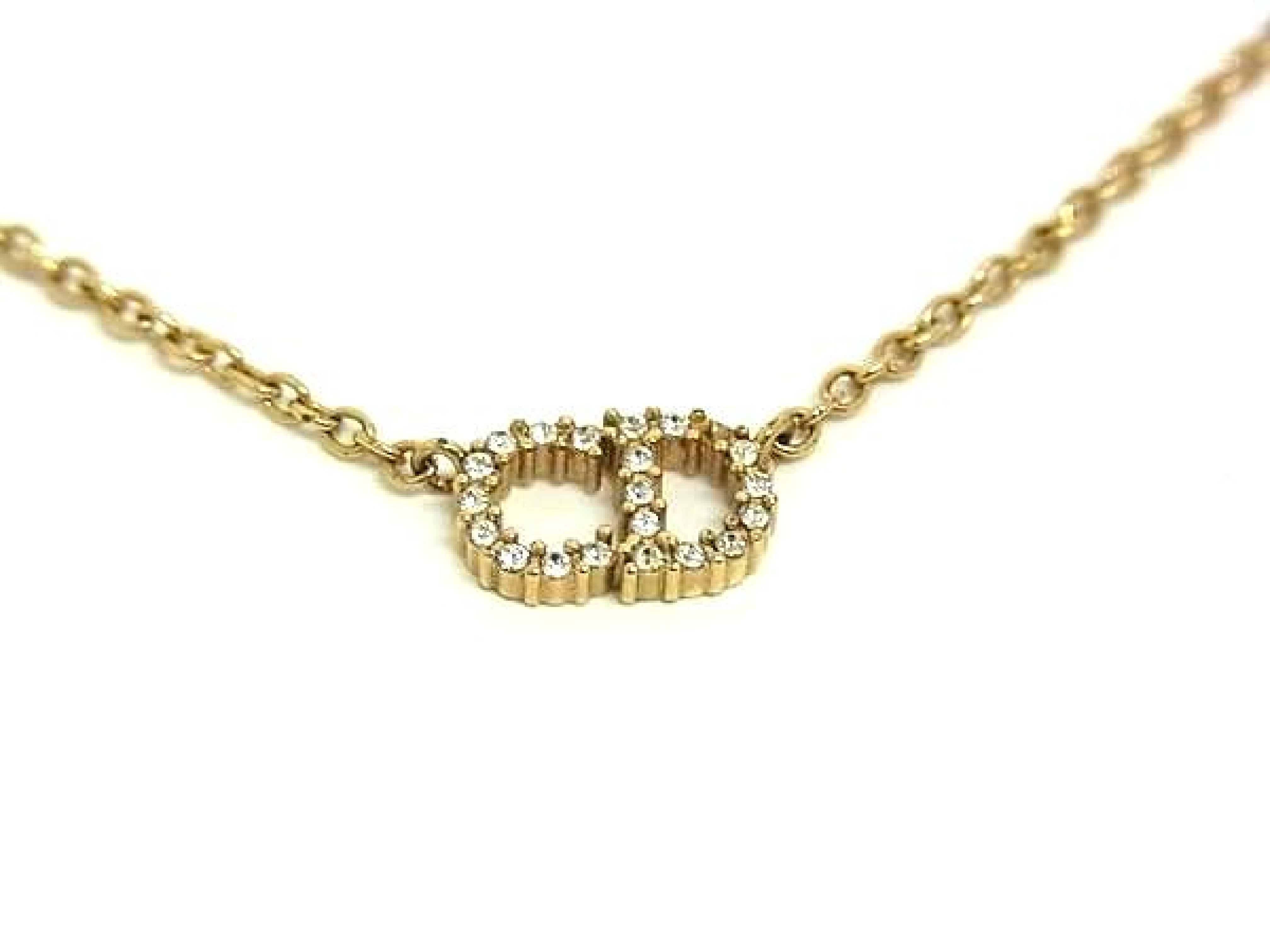 CD Rhinestone Necklace — view 2