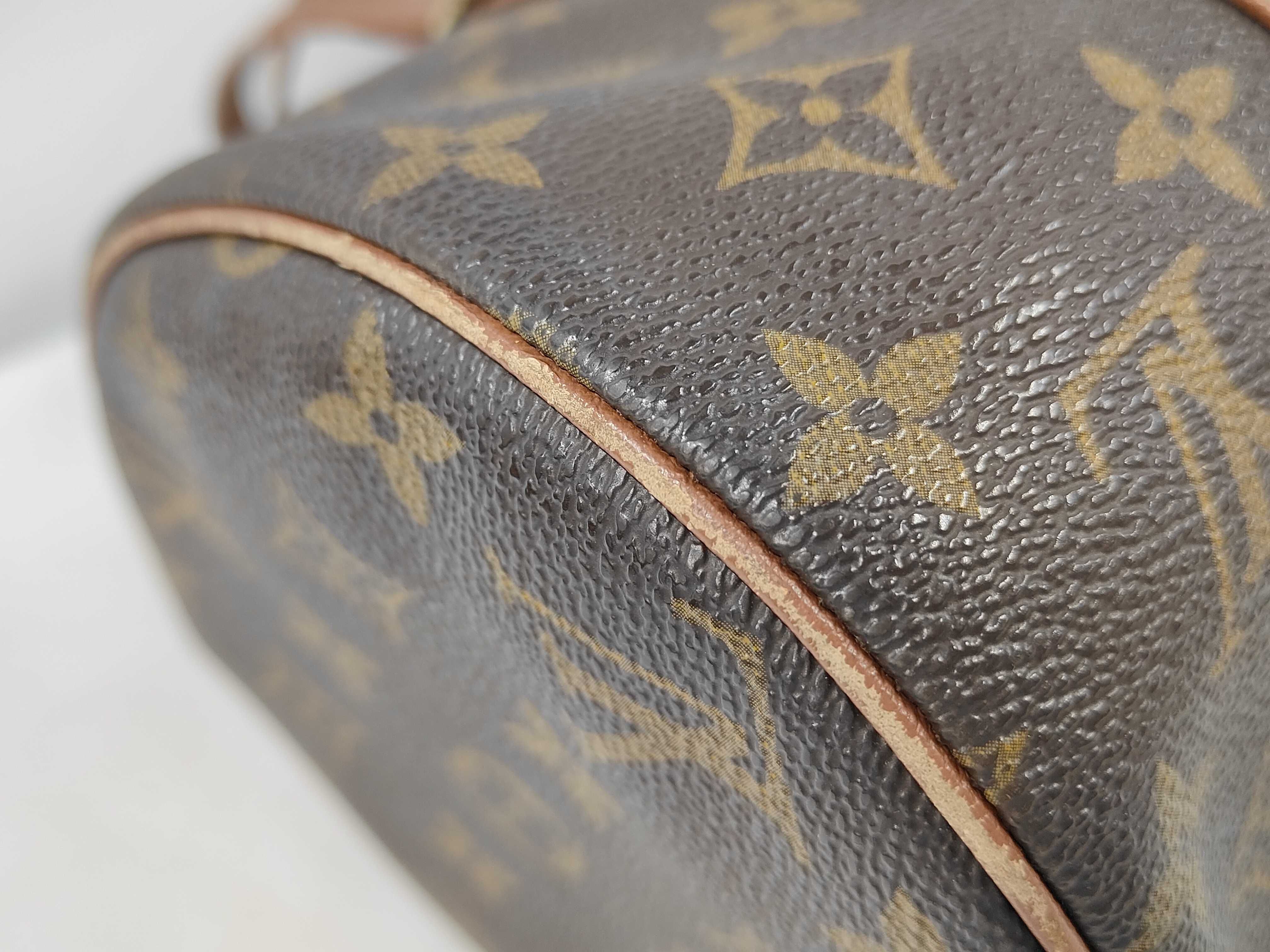 Monogram Old Papillon Tote Bag with Small Pouch — view 4