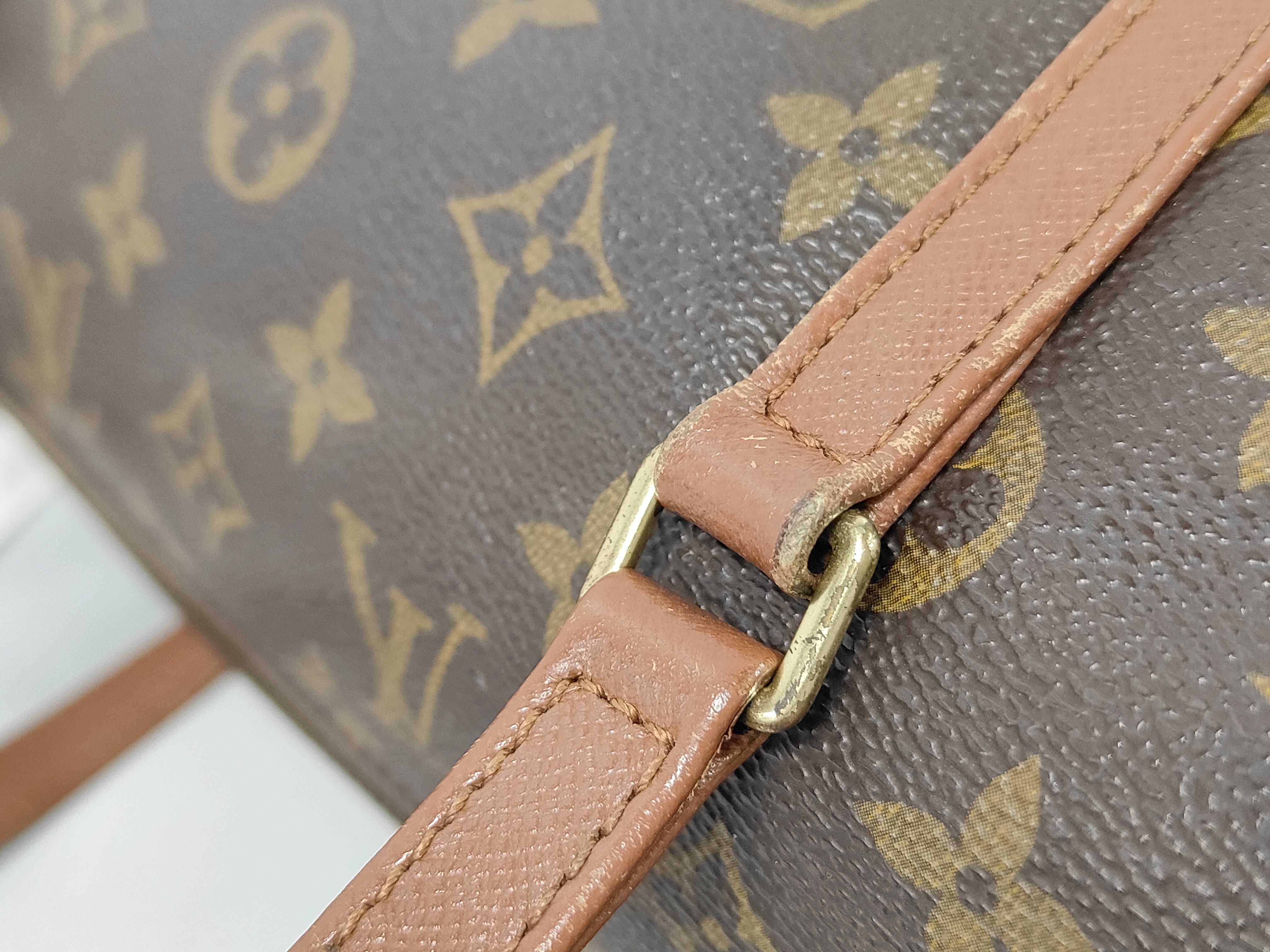 Monogram Old Papillon Tote Bag with Small Pouch — view 6