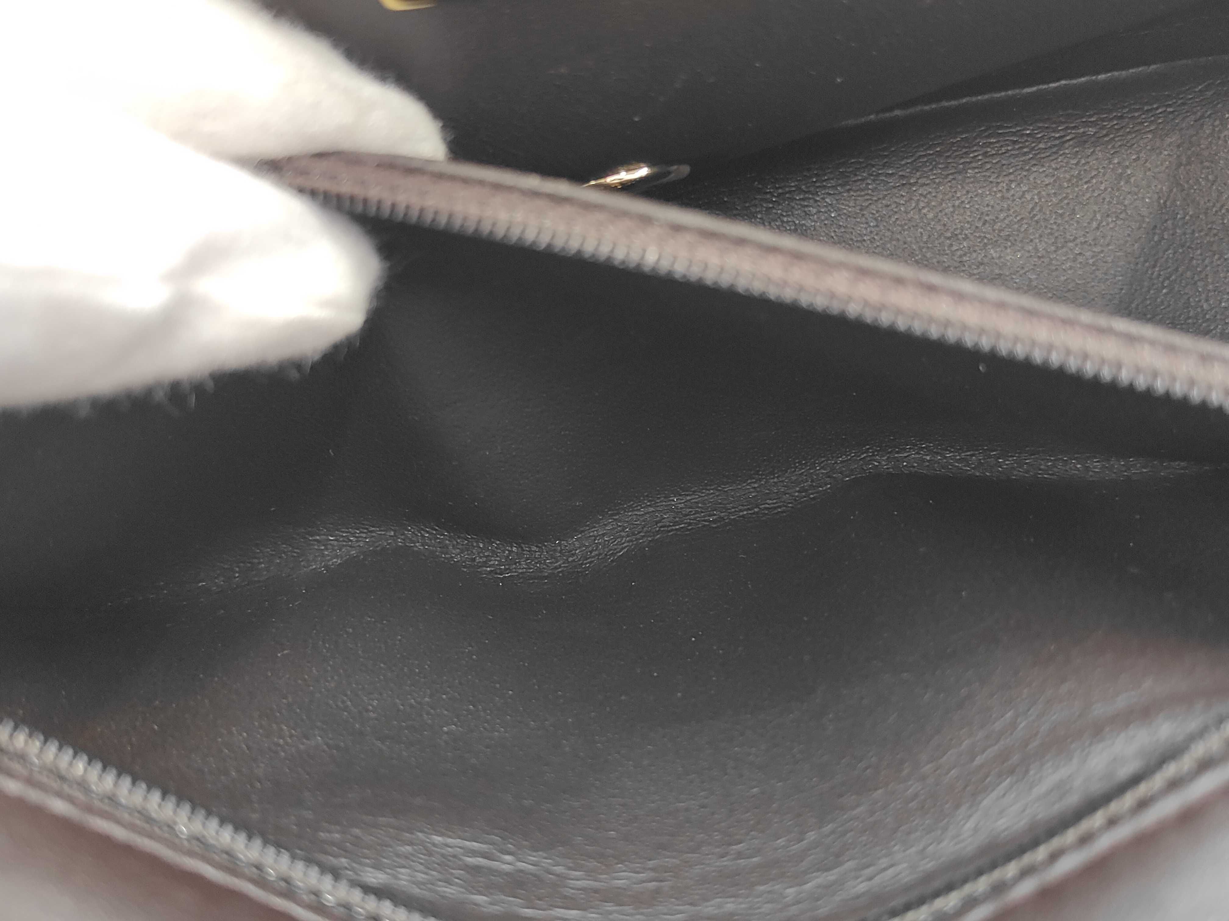 BAG LAMBSKIN CLASSIC FLAP MINI RECTANGLE BROWN MICROCHIPPED 20CM Shoulder Bag — view 12