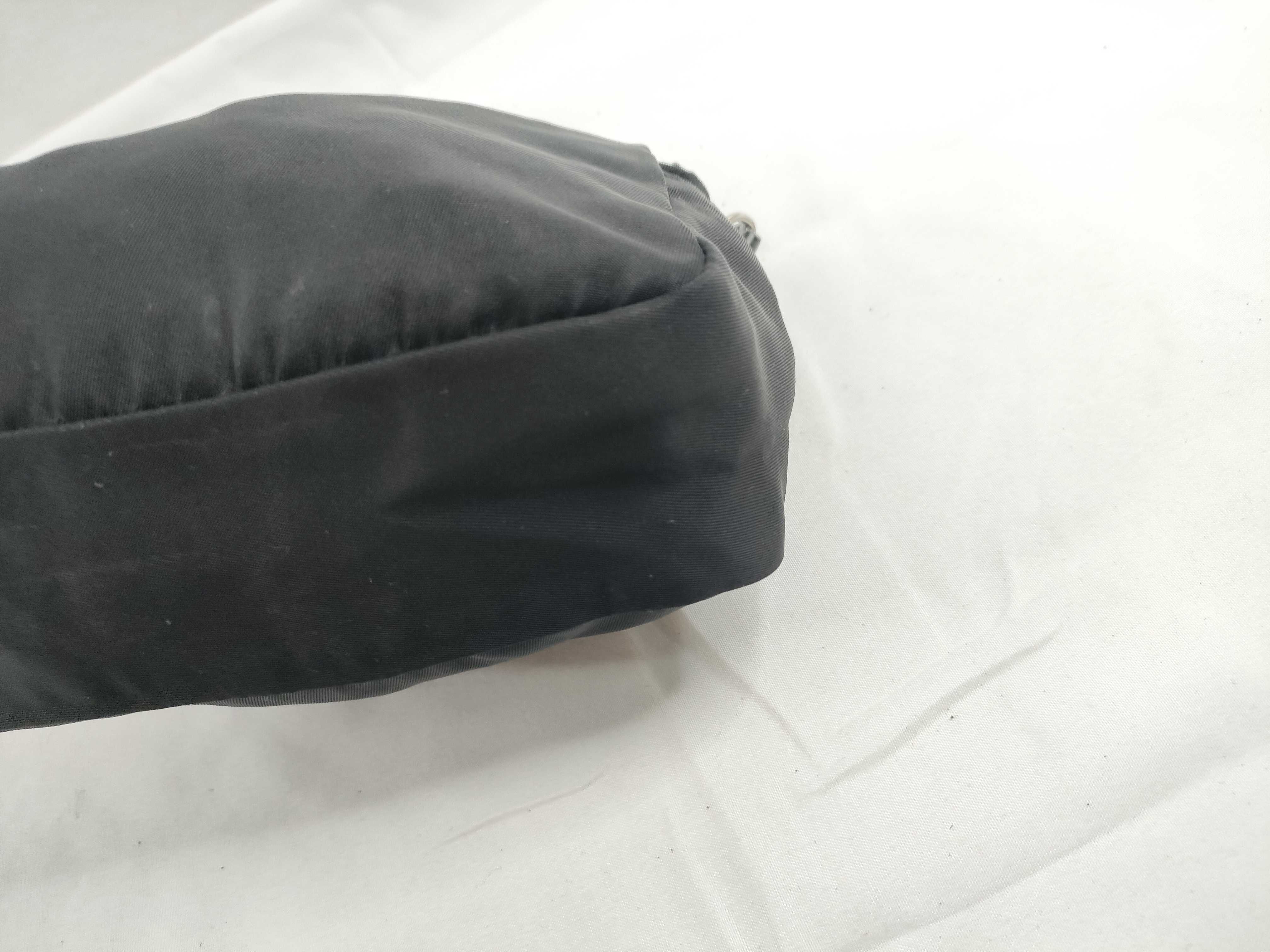 Nylon Prada Triangle Logo Nylon Pouch — view 5