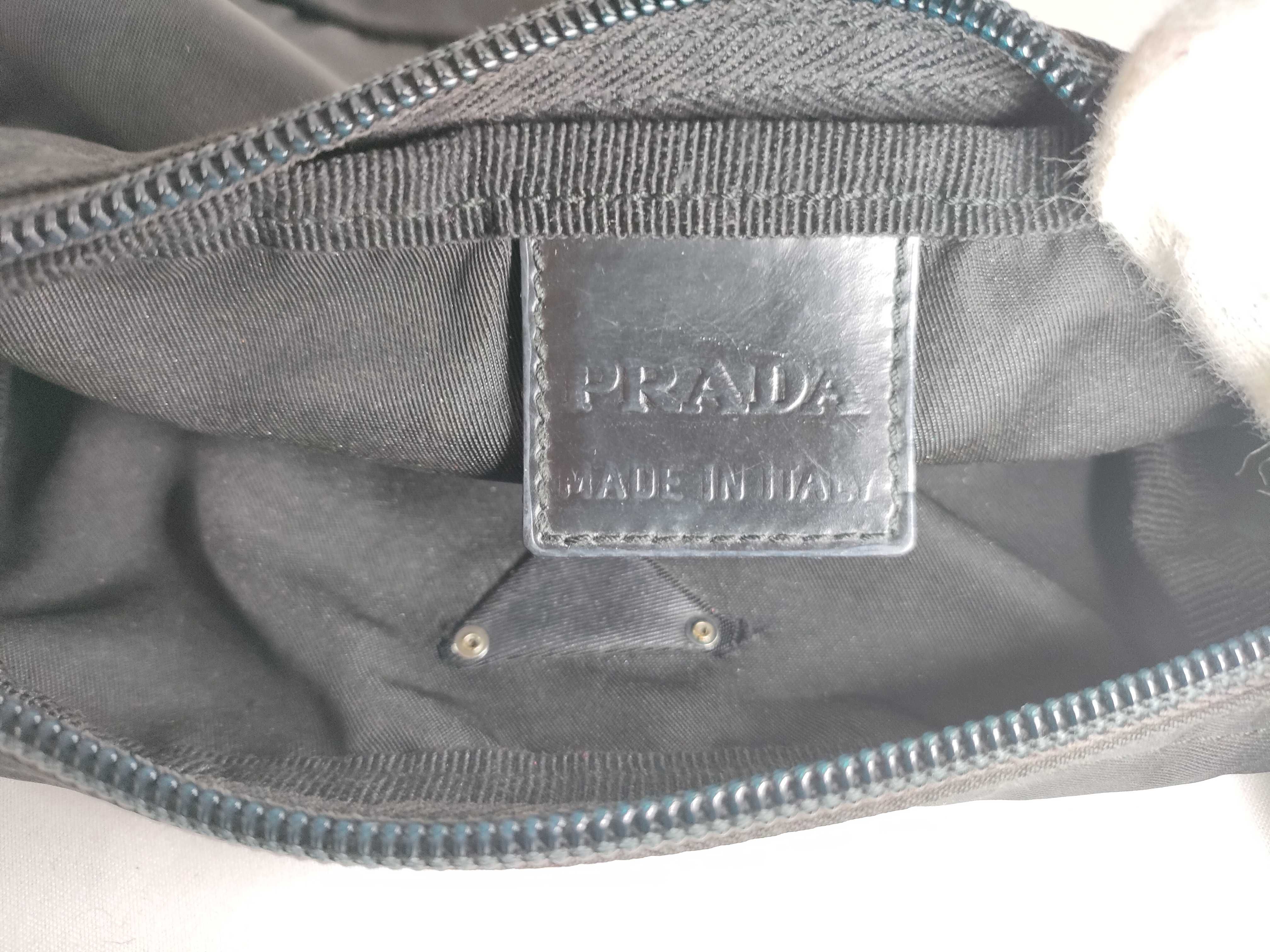 Nylon Prada Triangle Logo Nylon Pouch — view 9