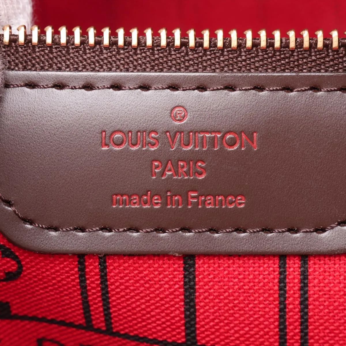 Damier Neverfull MM N41358 AR2099 Brown with initials — view 9