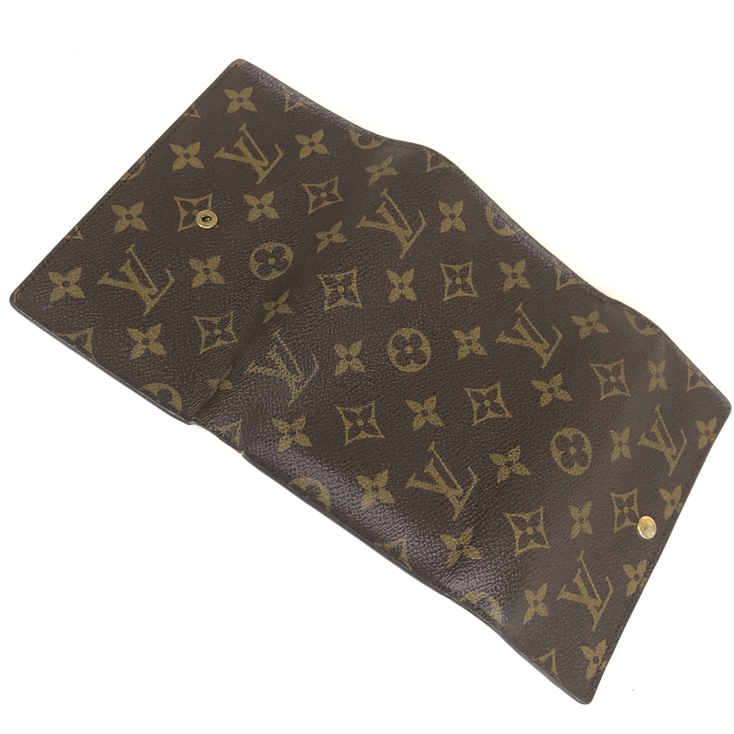 Monogram Porte Tresor Etui Papier Tri-fold Wallet M61202 with Card Case, Compact Wallet SR1929, Coin Purse Included, No Stickiness — view 12