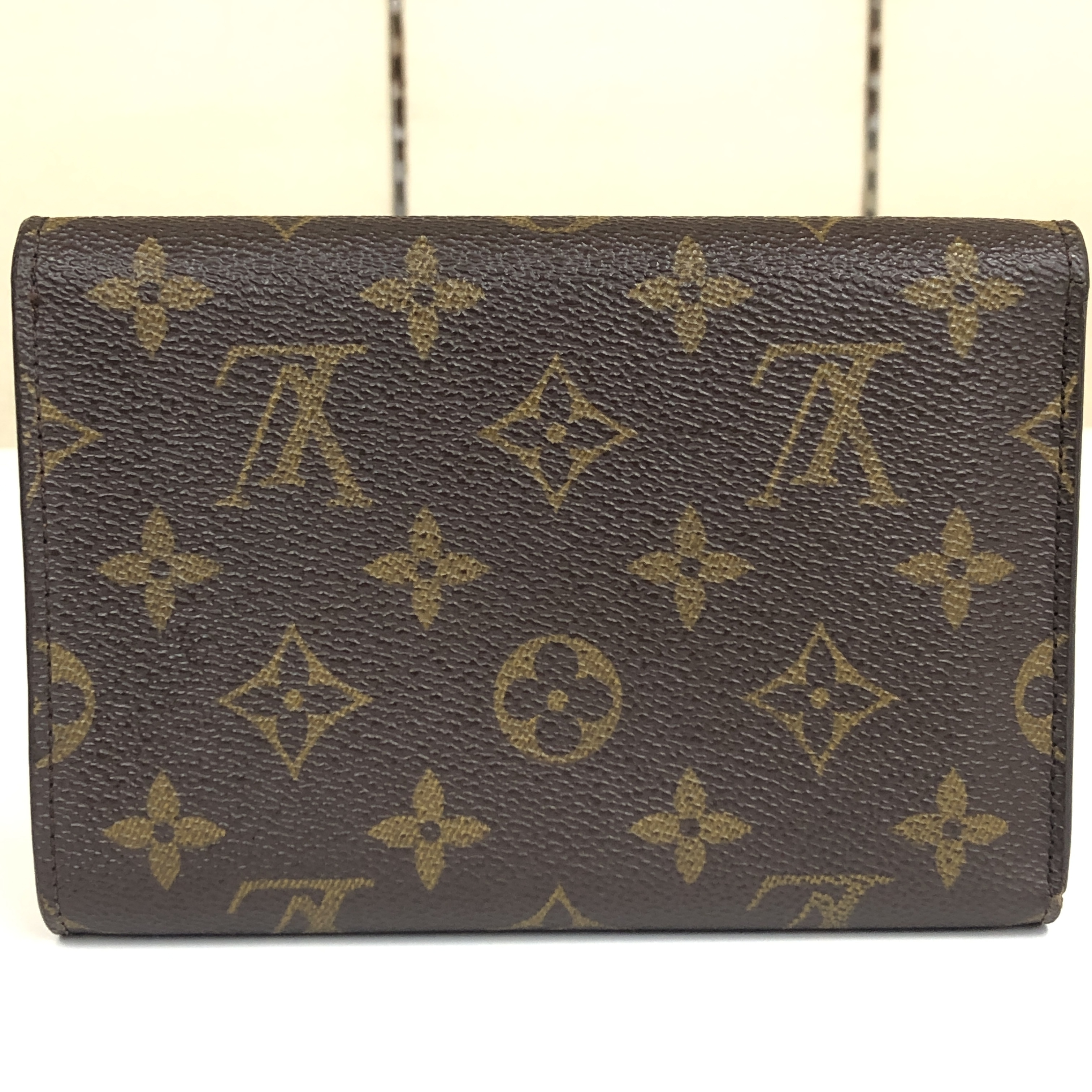 Monogram Porte Tresor Etui Papier Tri-fold Wallet M61202 with Card Case, Compact Wallet SR1929, Coin Purse Included, No Stickiness — view 3