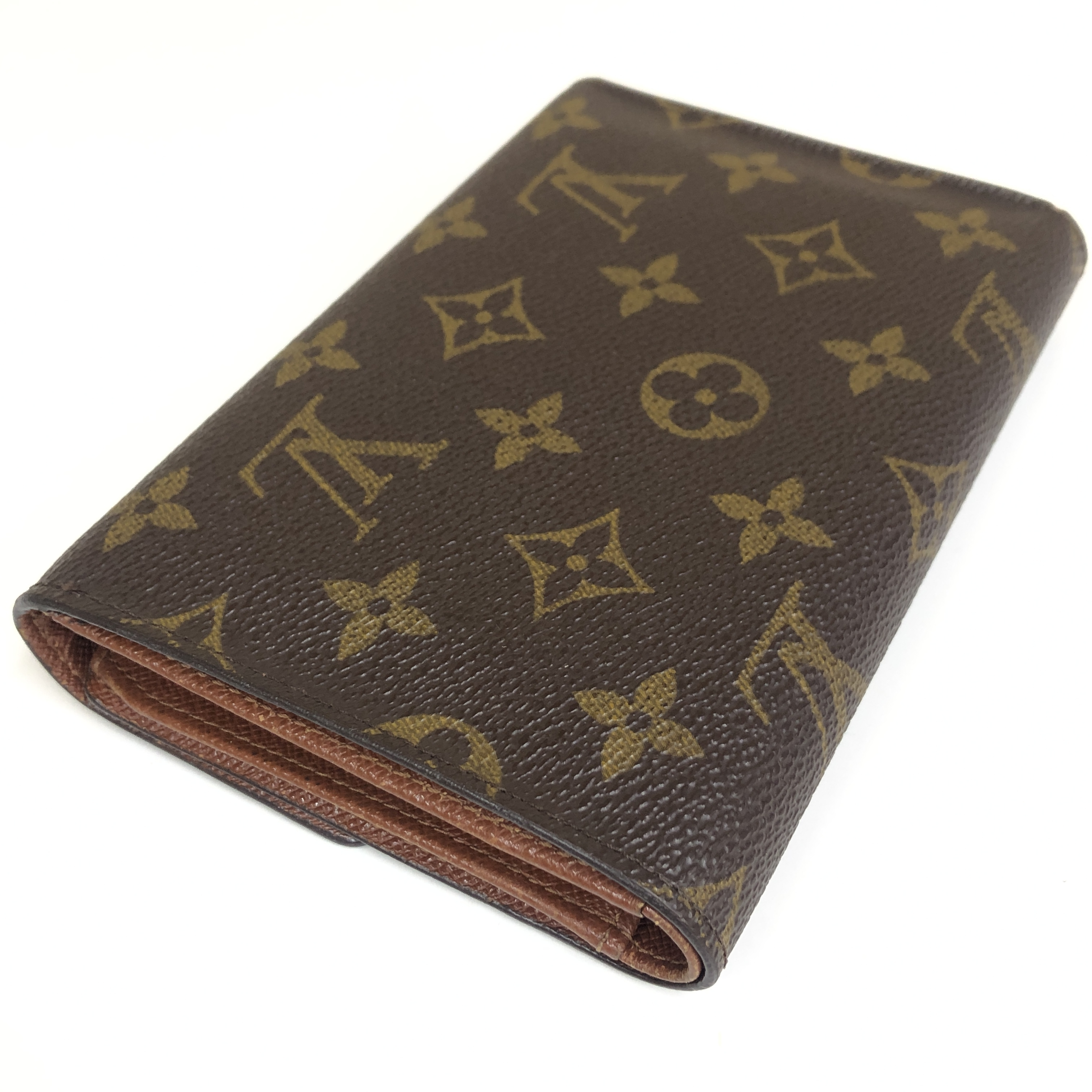 Monogram Porte Tresor Etui Papier Tri-fold Wallet M61202 with Card Case, Compact Wallet SR1929, Coin Purse Included, No Stickiness — view 10