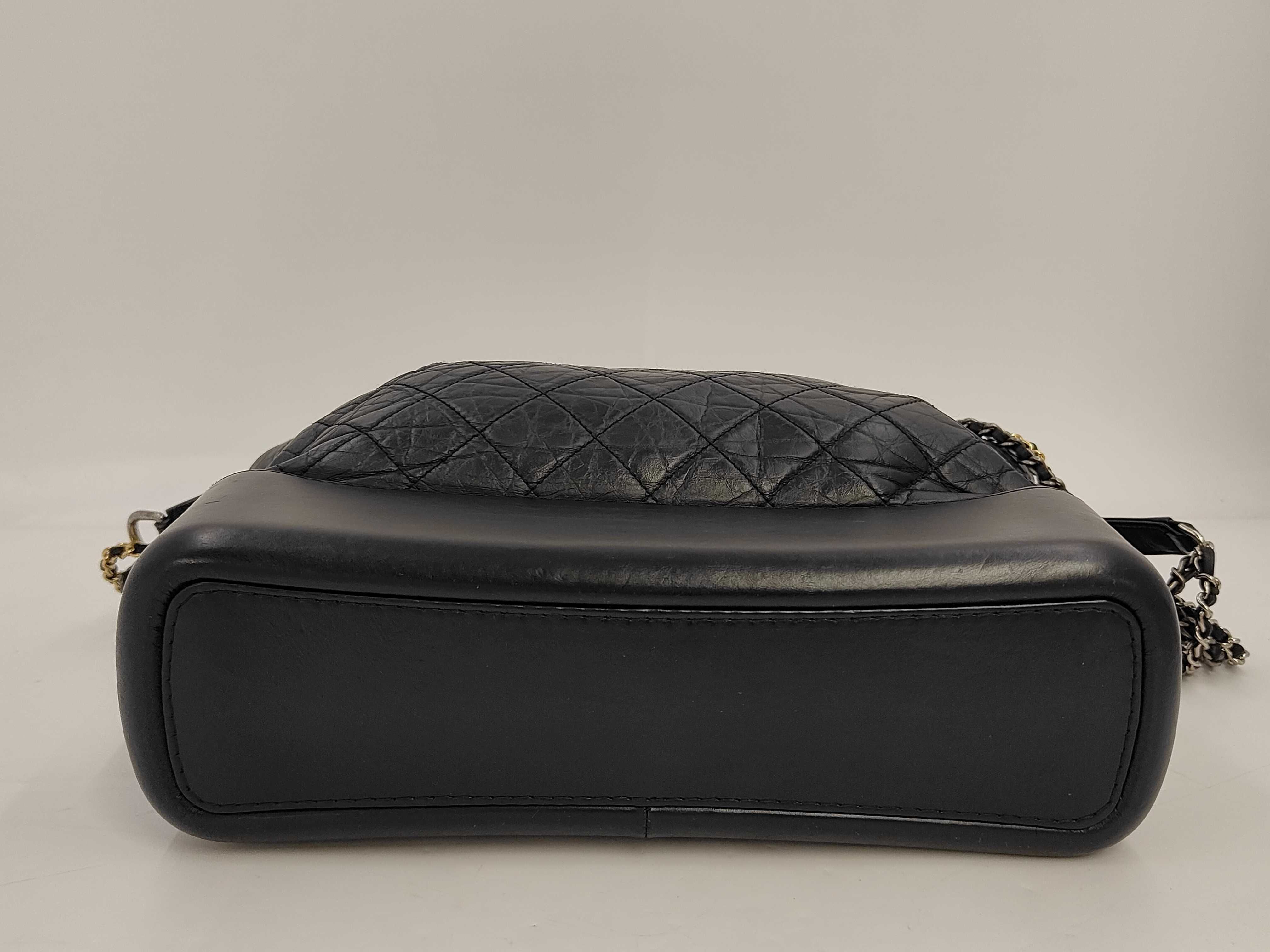 Gabrielle de Hoho Medium Black Aged Calf Leather Shoulder Bag (No. 24, A93824) — view 4