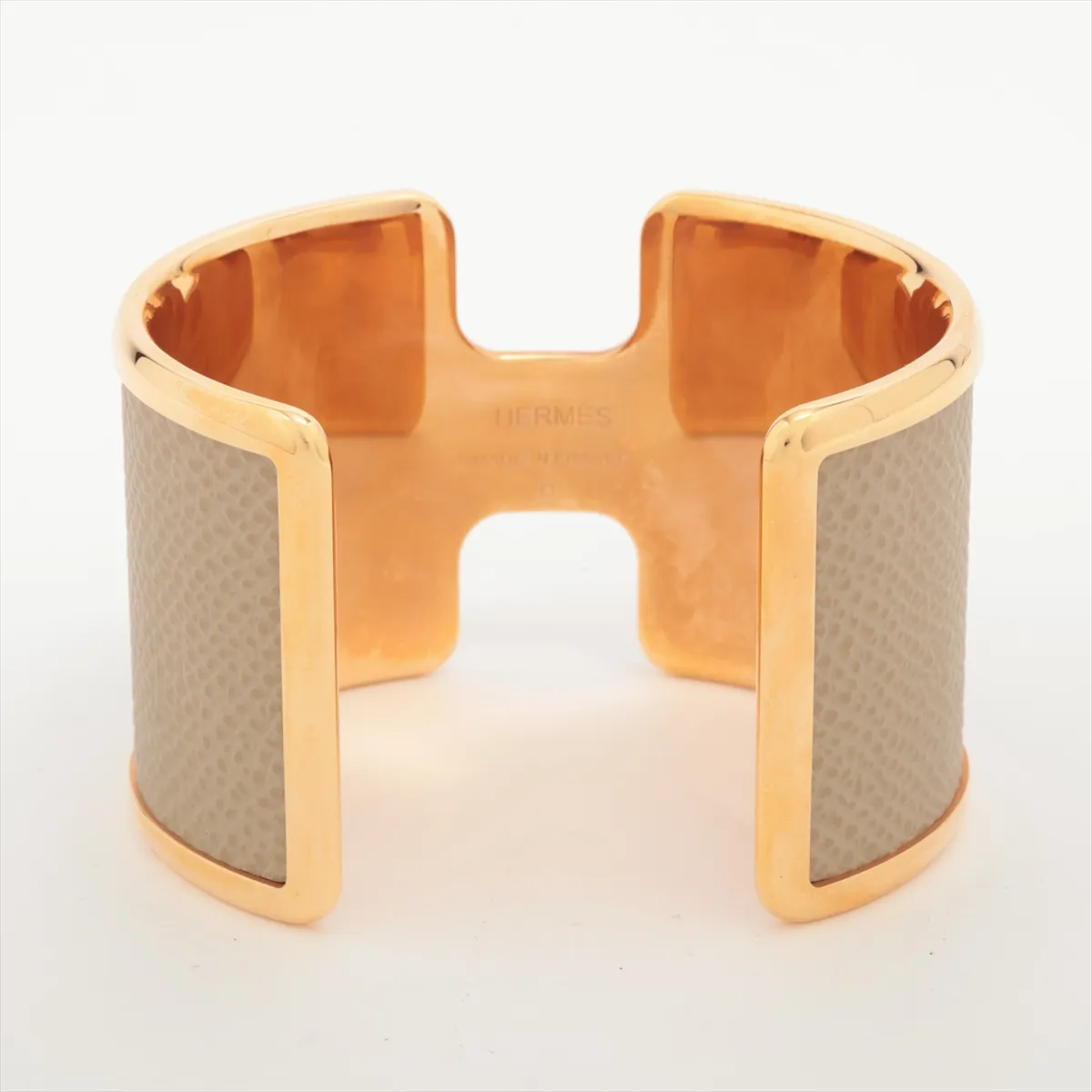 Olympe Bangle GP x Leather Gold — view 2
