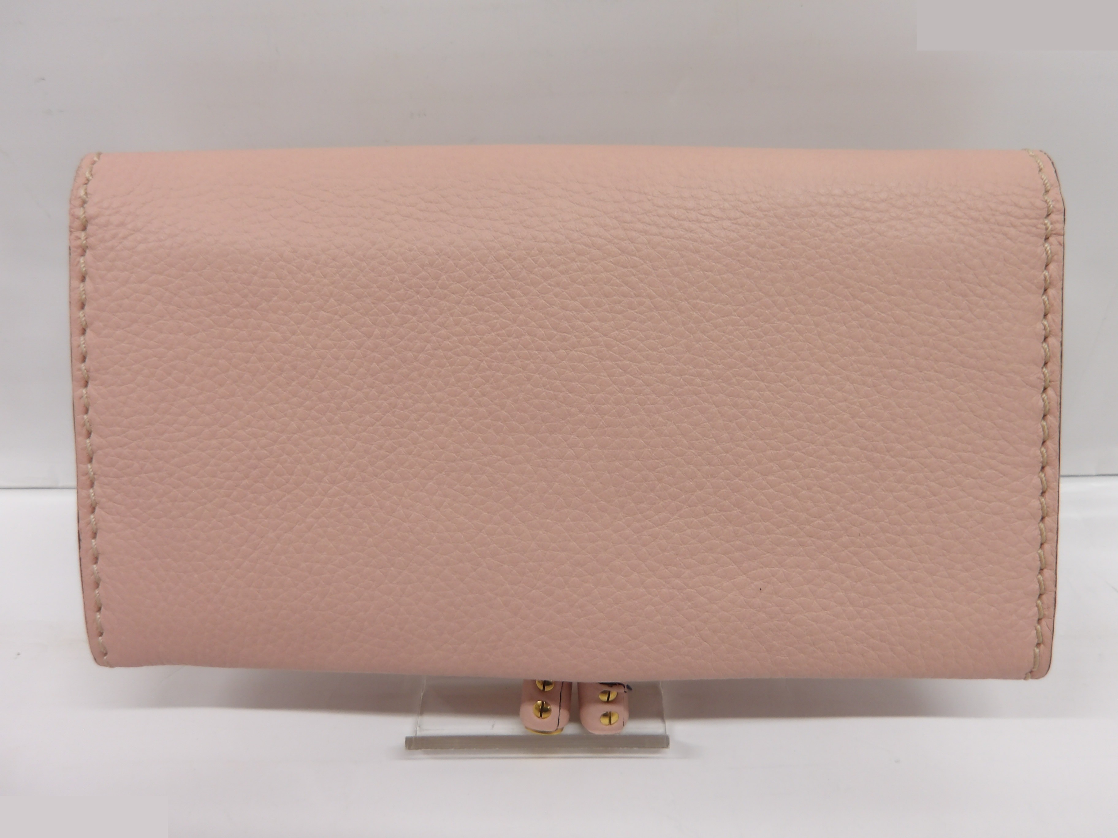 Marcie Flap Long Wallet, Gold Hardware — view 2