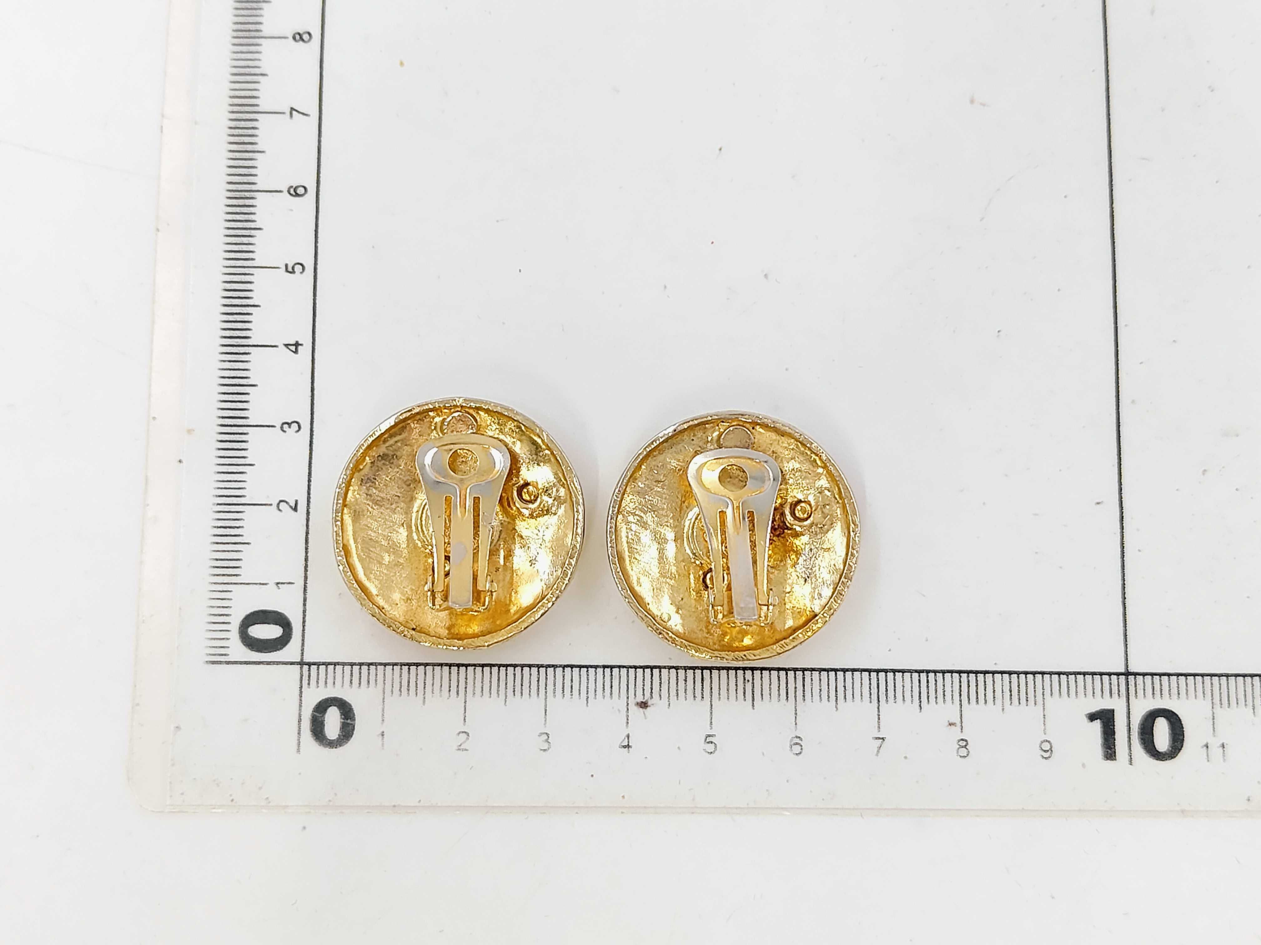 Round Coco Gold x Silver Earrings (YG) — view 7
