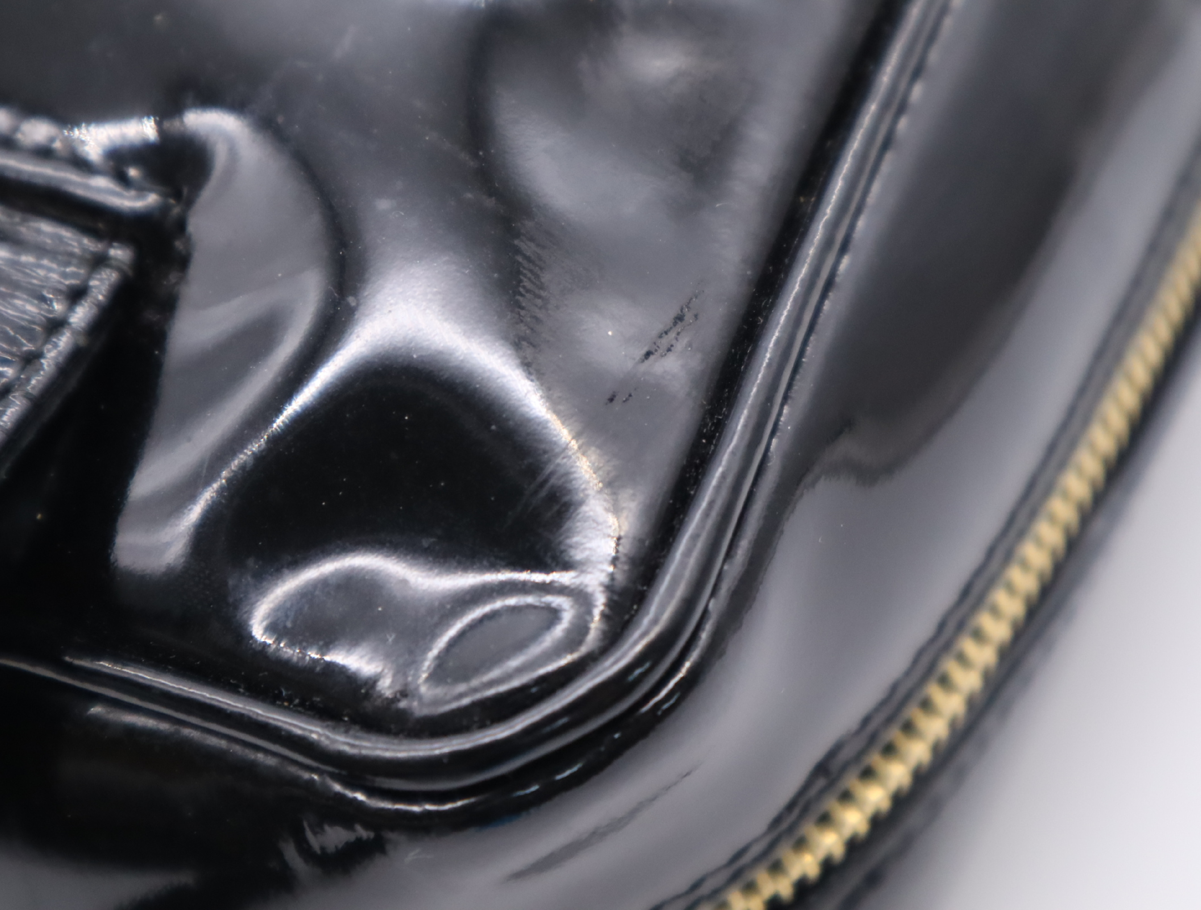 Enamel Triple Coco Handbag, Black, Gold Hardware, with original seal, 956630 Handbag — view 11