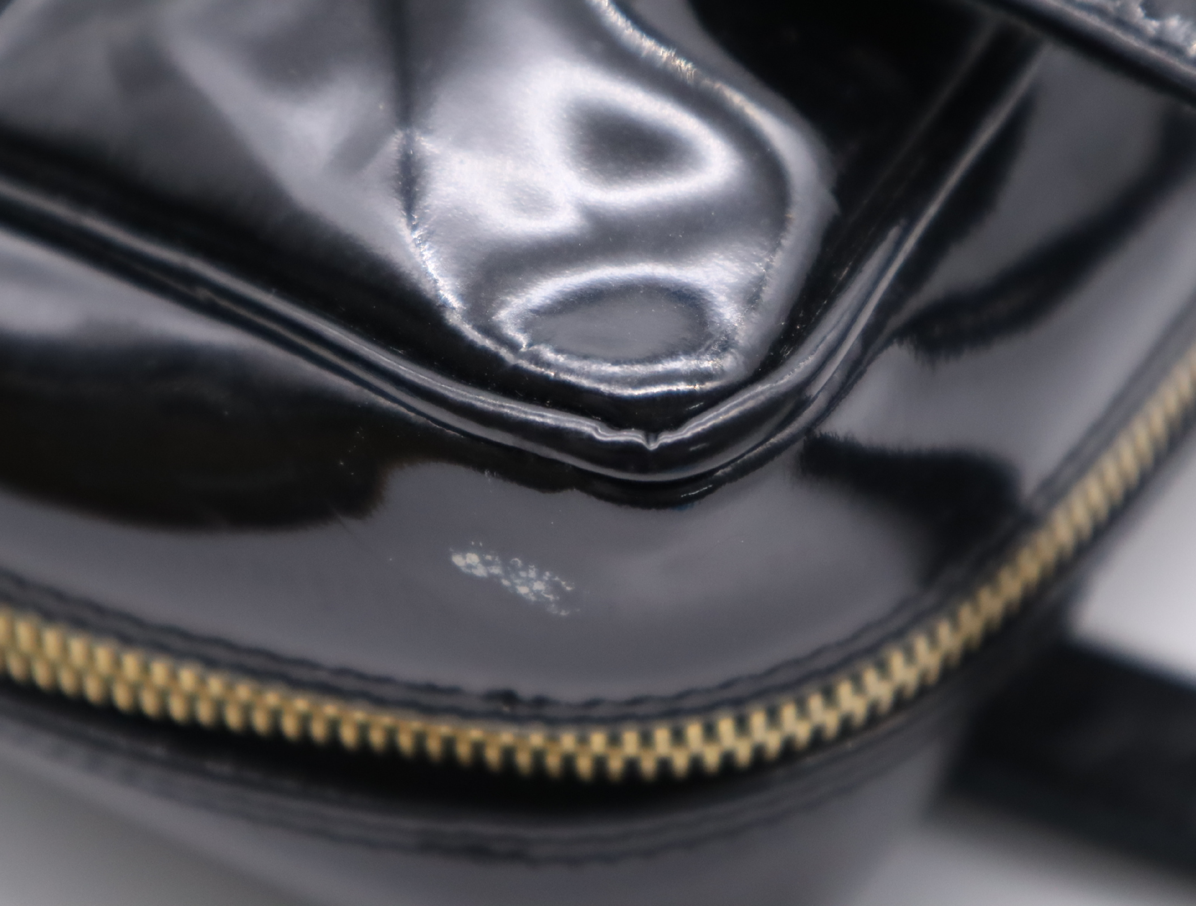 Enamel Triple Coco Handbag, Black, Gold Hardware, with original seal, 956630 Handbag — view 8