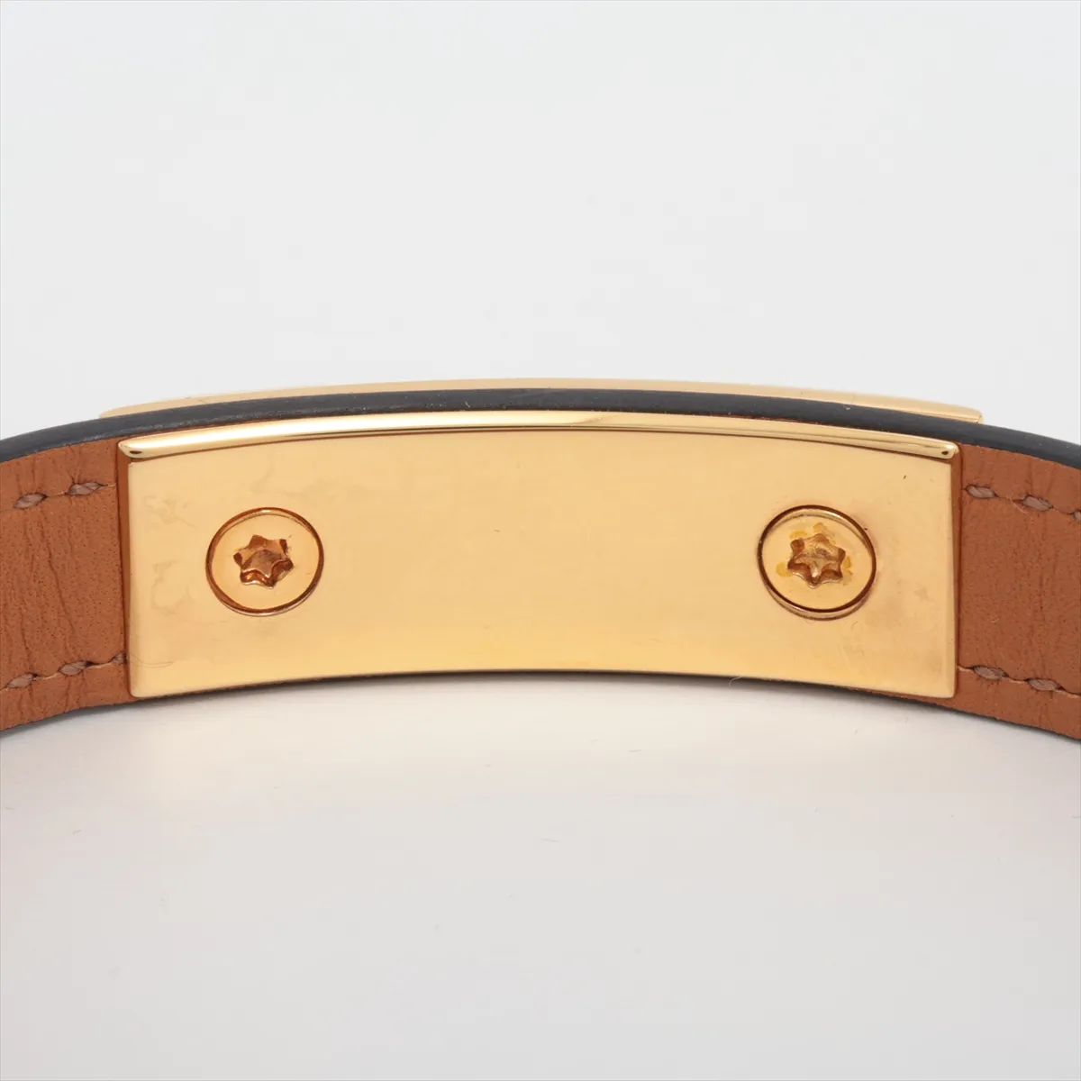 Rivale Double Tour Bracelet R:2014 XS GP x Leather Black x Gold — view 4