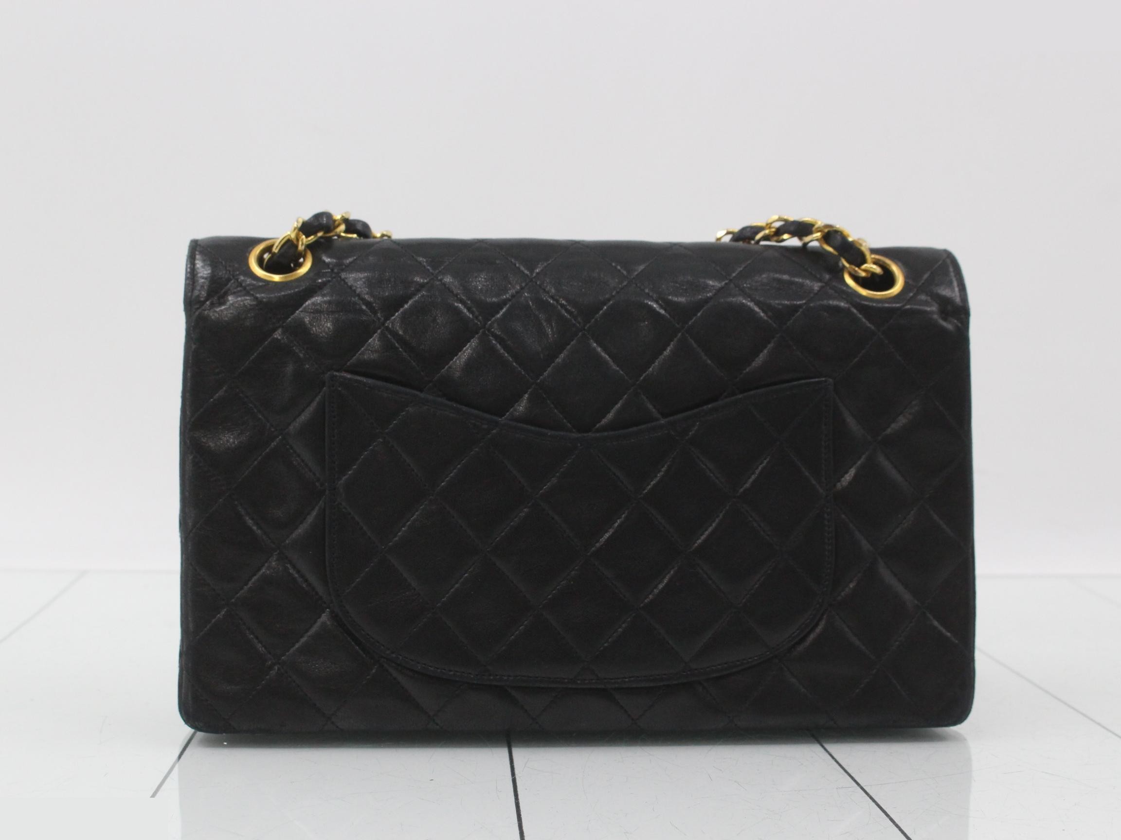 Matelassé Leather Turnlock Double Flap Double Chain Shoulder Bag — view 2