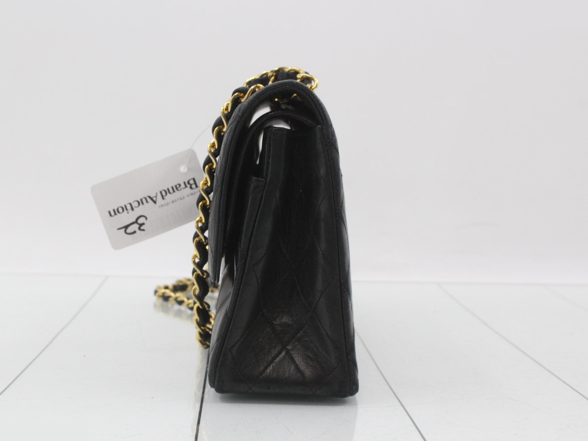 Matelassé Leather Turnlock Double Flap Double Chain Shoulder Bag — view 3