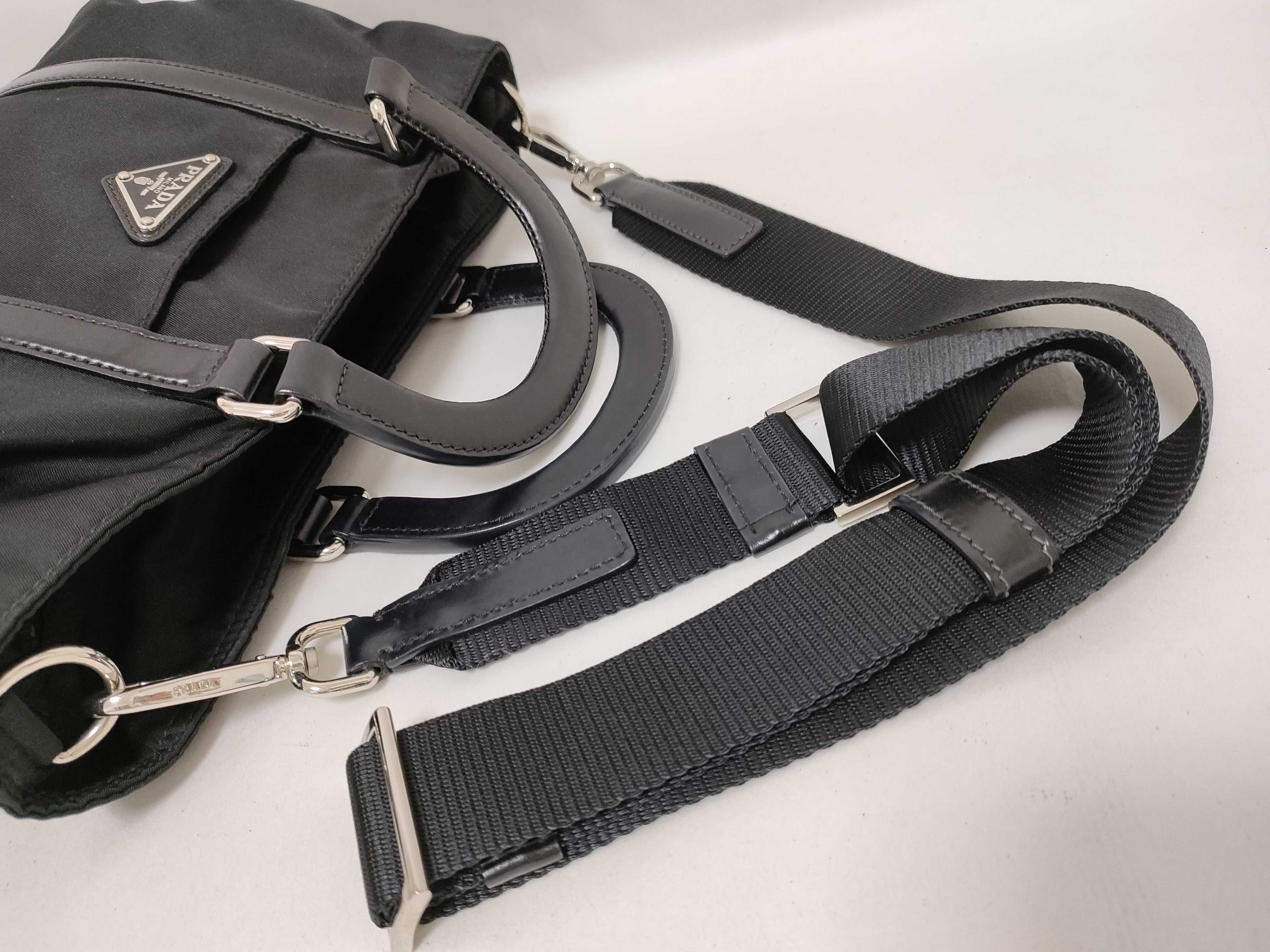 Nylon Prada Current Shoulder Bag Handbag Mini Boston Handbag — view 3